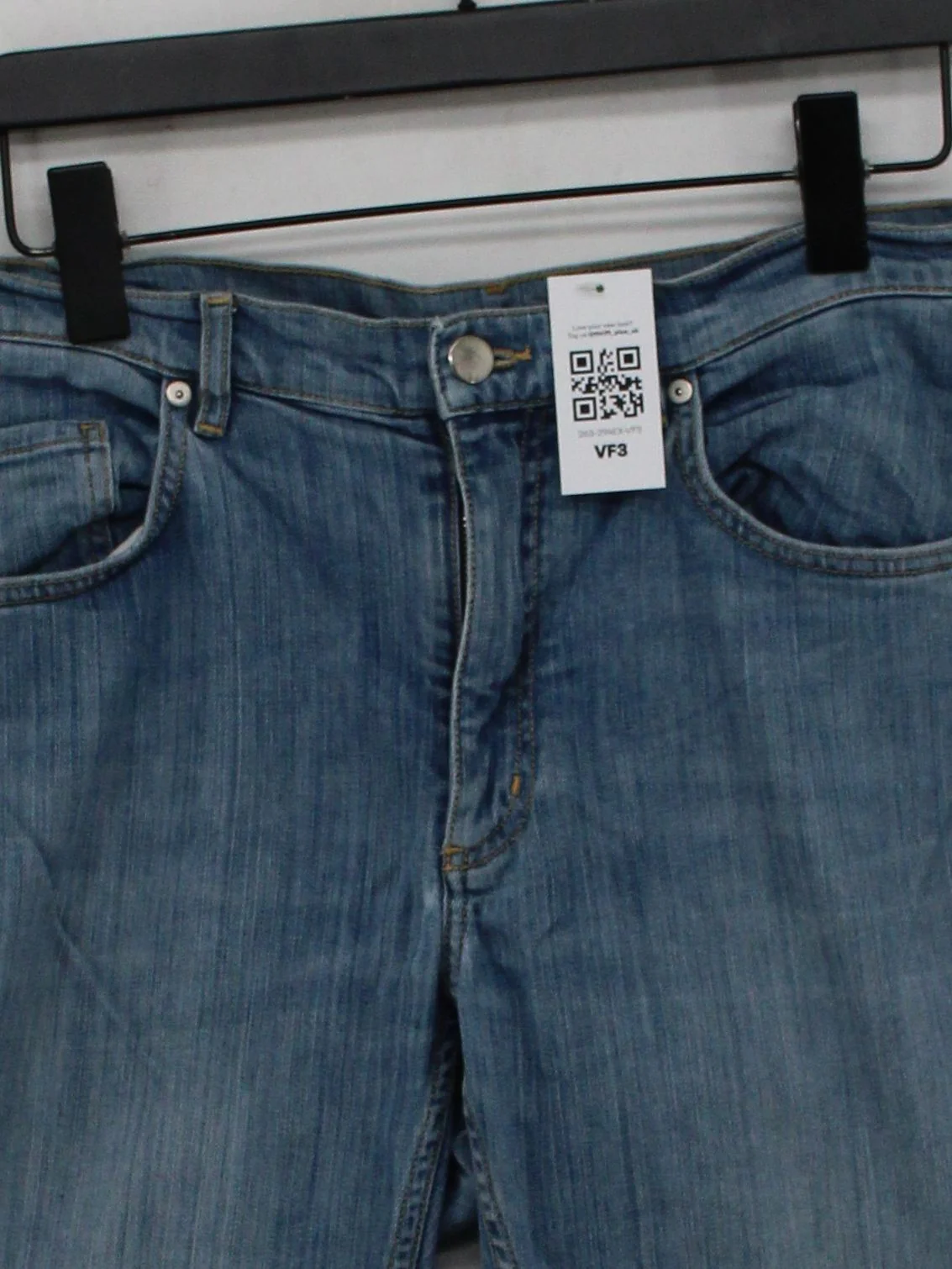 COS Men's Jeans W 31 in Blue Cotton with Elastane Straight - Image 3