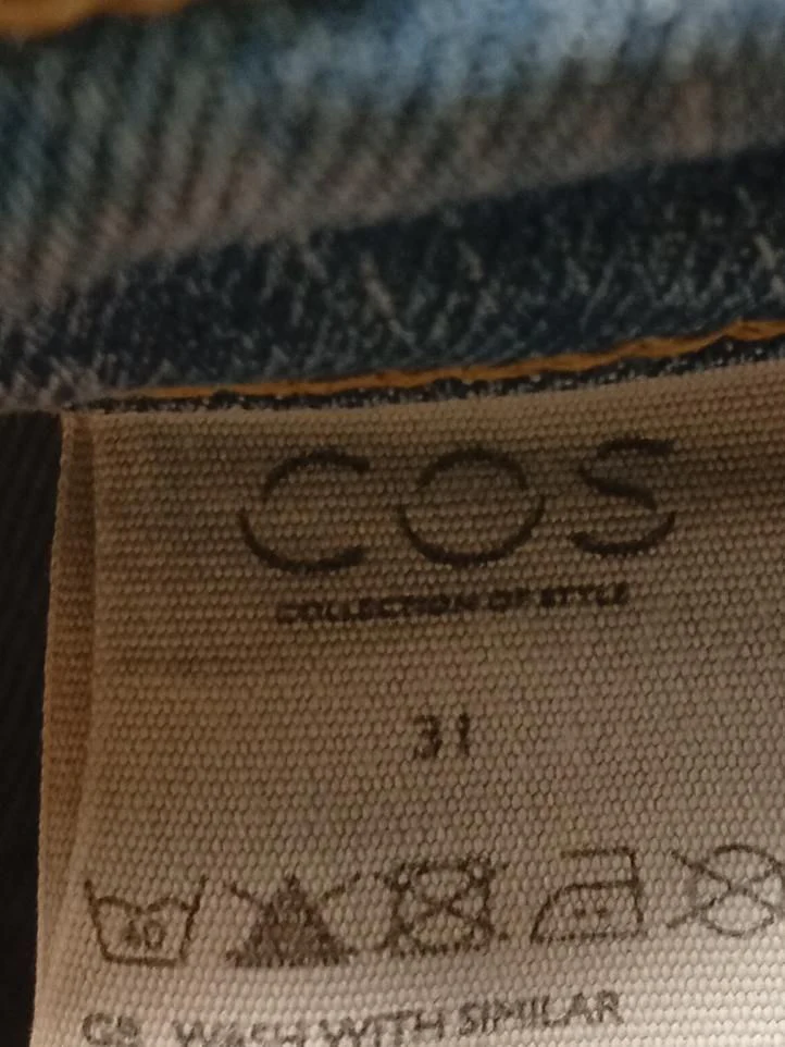 COS Men's Jeans W 31 in Blue Cotton with Elastane Straight - Image 6