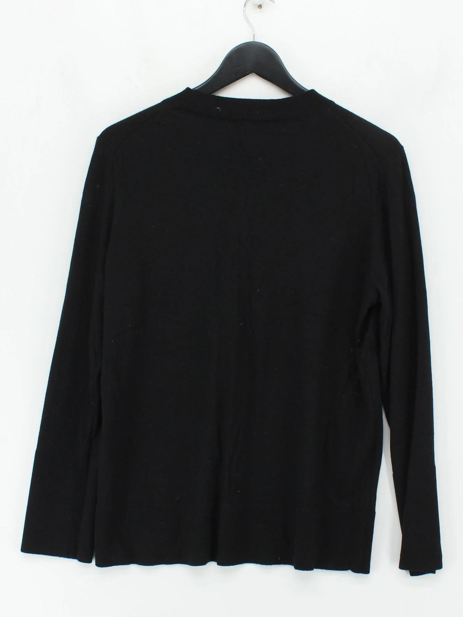 COS Men's Jumper L Black 100% Wool Crew Neck Pullover - Image 2