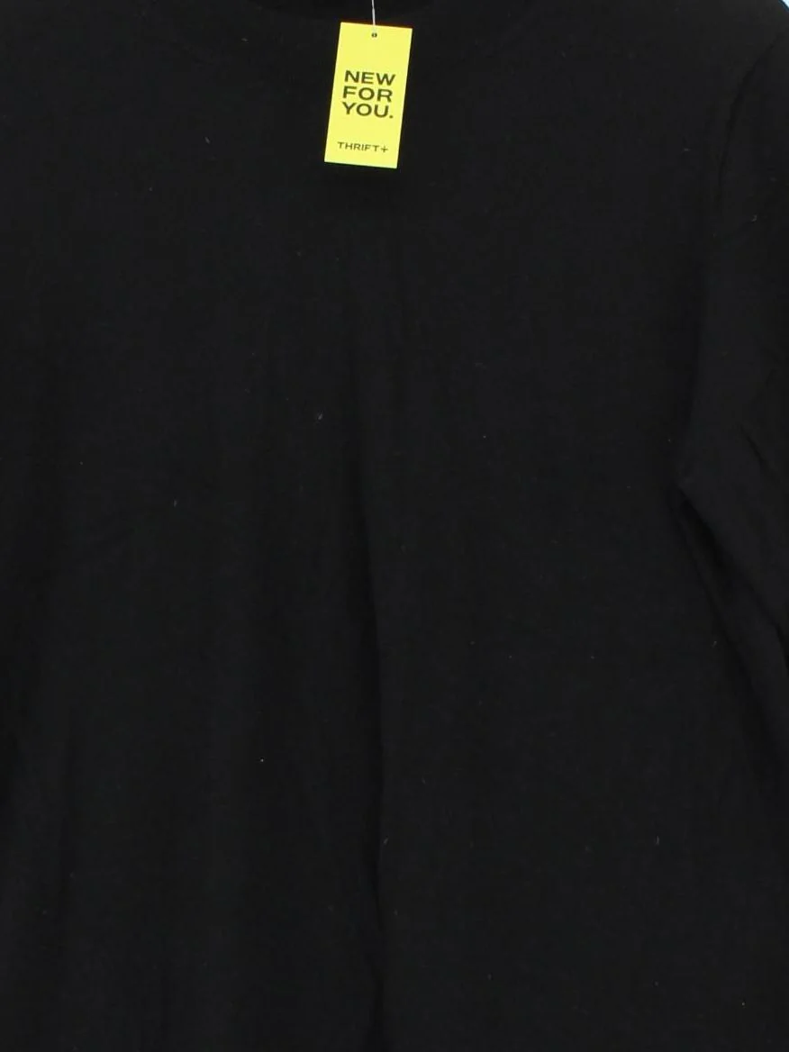 COS Men's Jumper L Black 100% Wool Crew Neck Pullover - Image 3