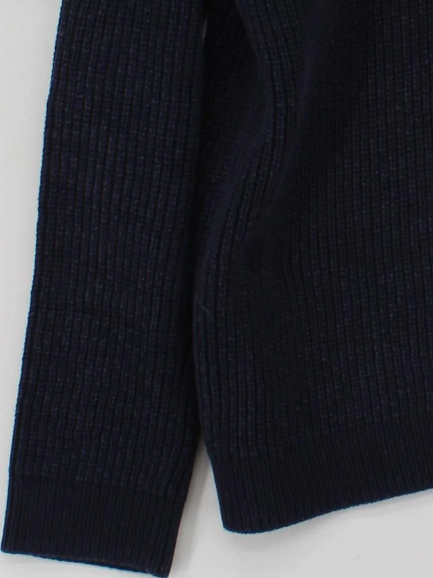 COS Men's Jumper L Blue 100% Cotton Crew Neck Pullover - Image 4