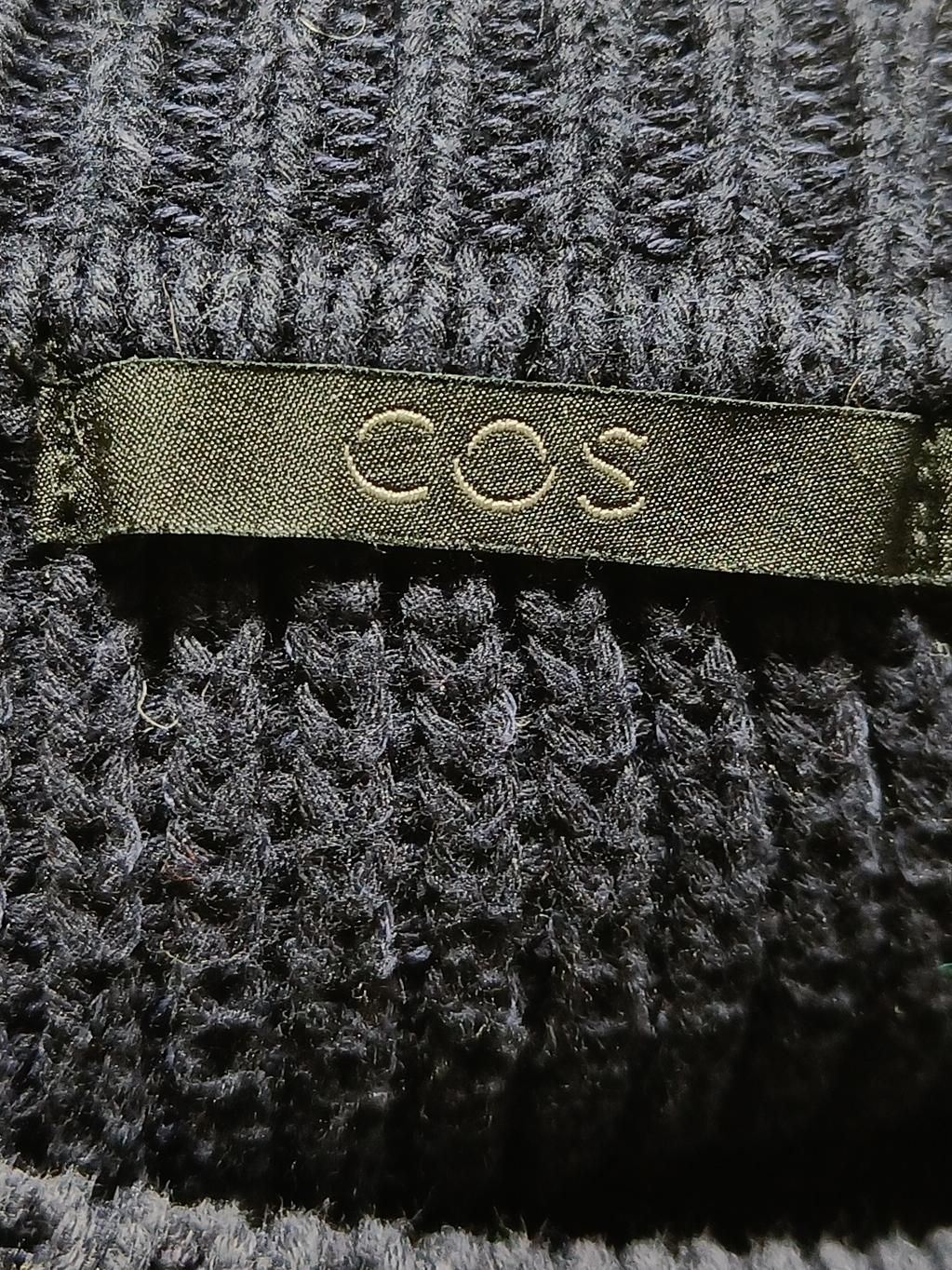 COS Men's Jumper L Blue 100% Cotton Crew Neck Pullover - Image 5