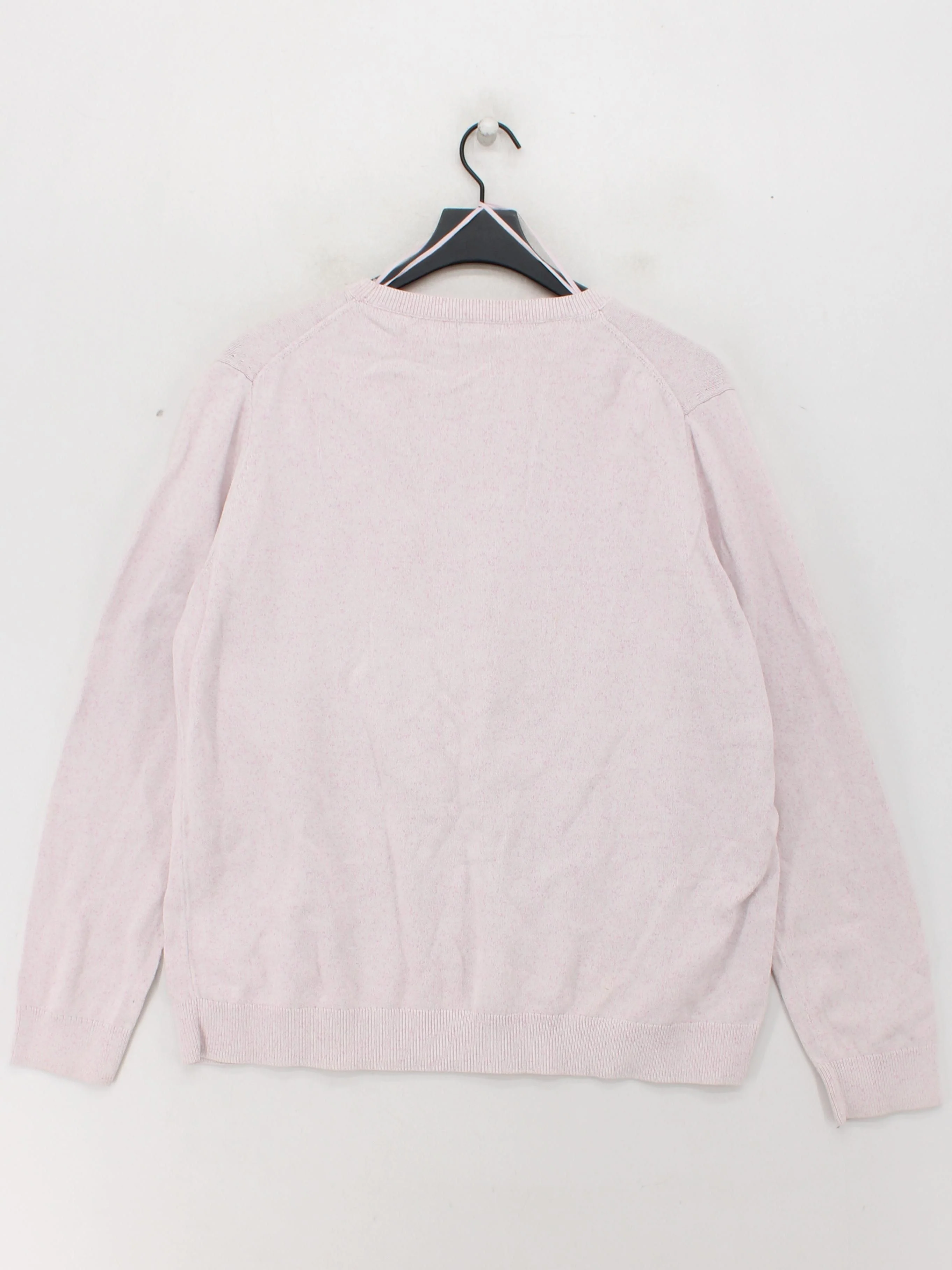 COS Men's Jumper L Pink 100% Cotton Round Neck Pullover - Image 2