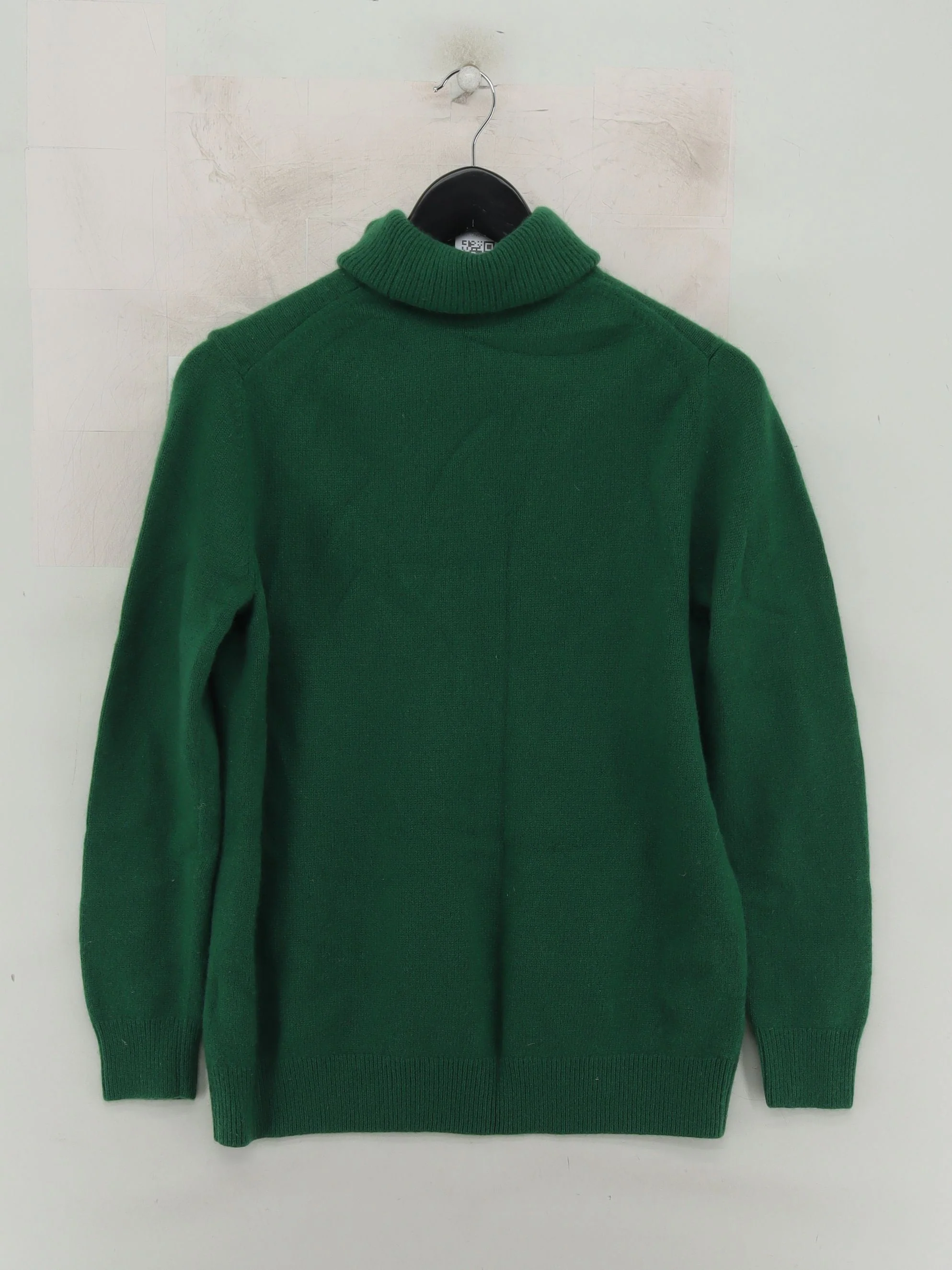 COS Men's Jumper M Green 100% Cashmere Roll Neck Pullover - Image 2