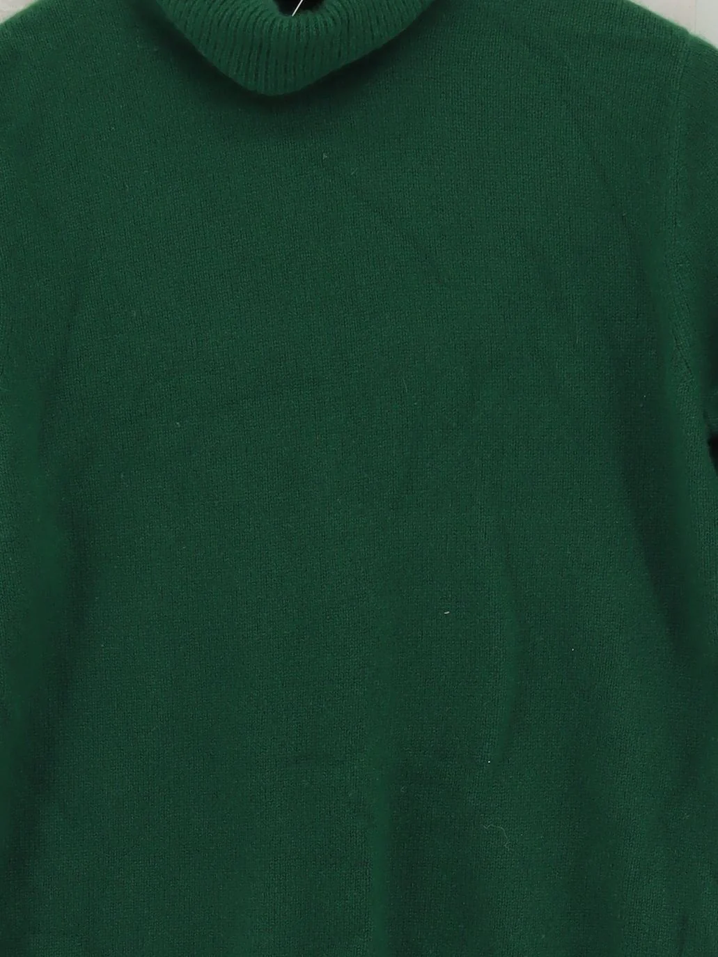 COS Men's Jumper M Green 100% Cashmere Roll Neck Pullover - Image 3