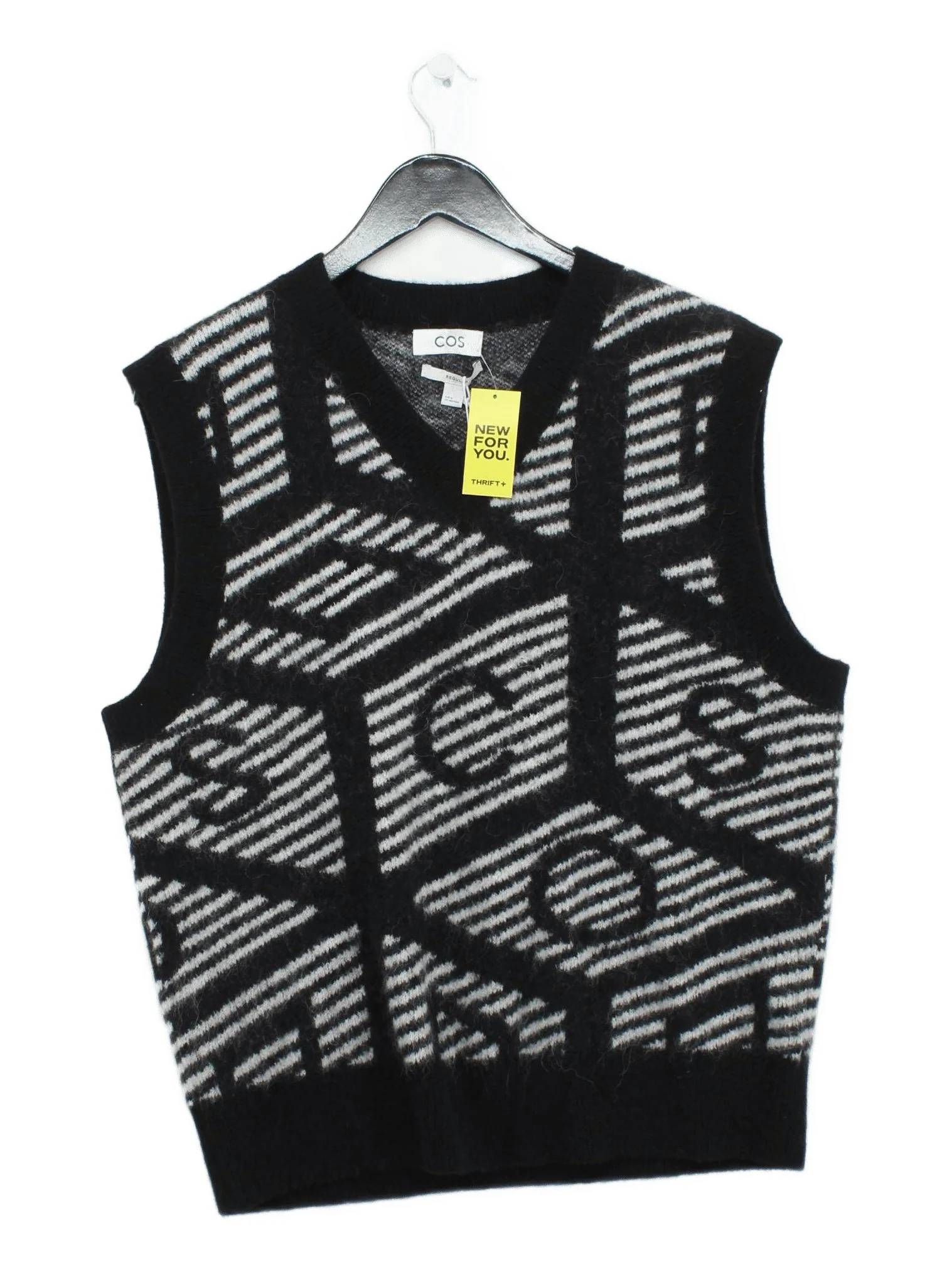 COS Men's Jumper M Multi Wool with Polyester, Elastane, Other Vest New with tags