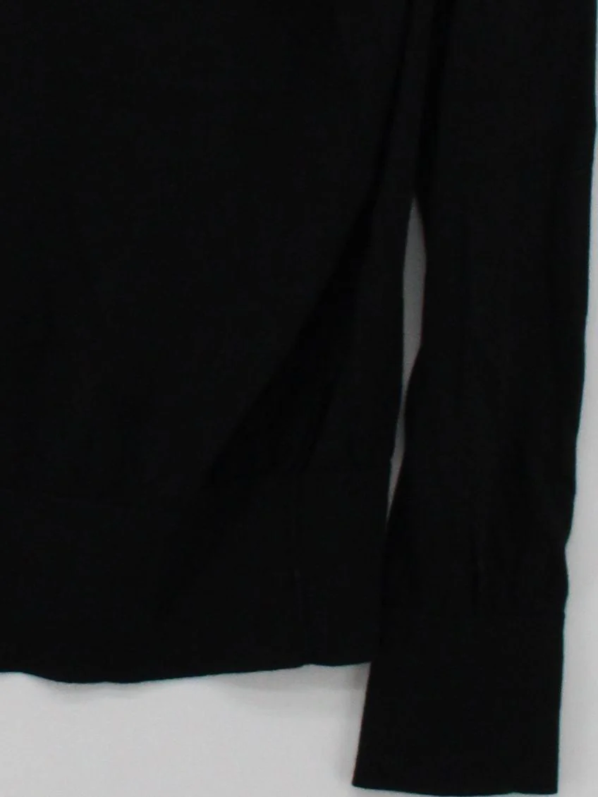 COS Men's Jumper S Black 100% Wool Roll Neck Pullover - Image 4