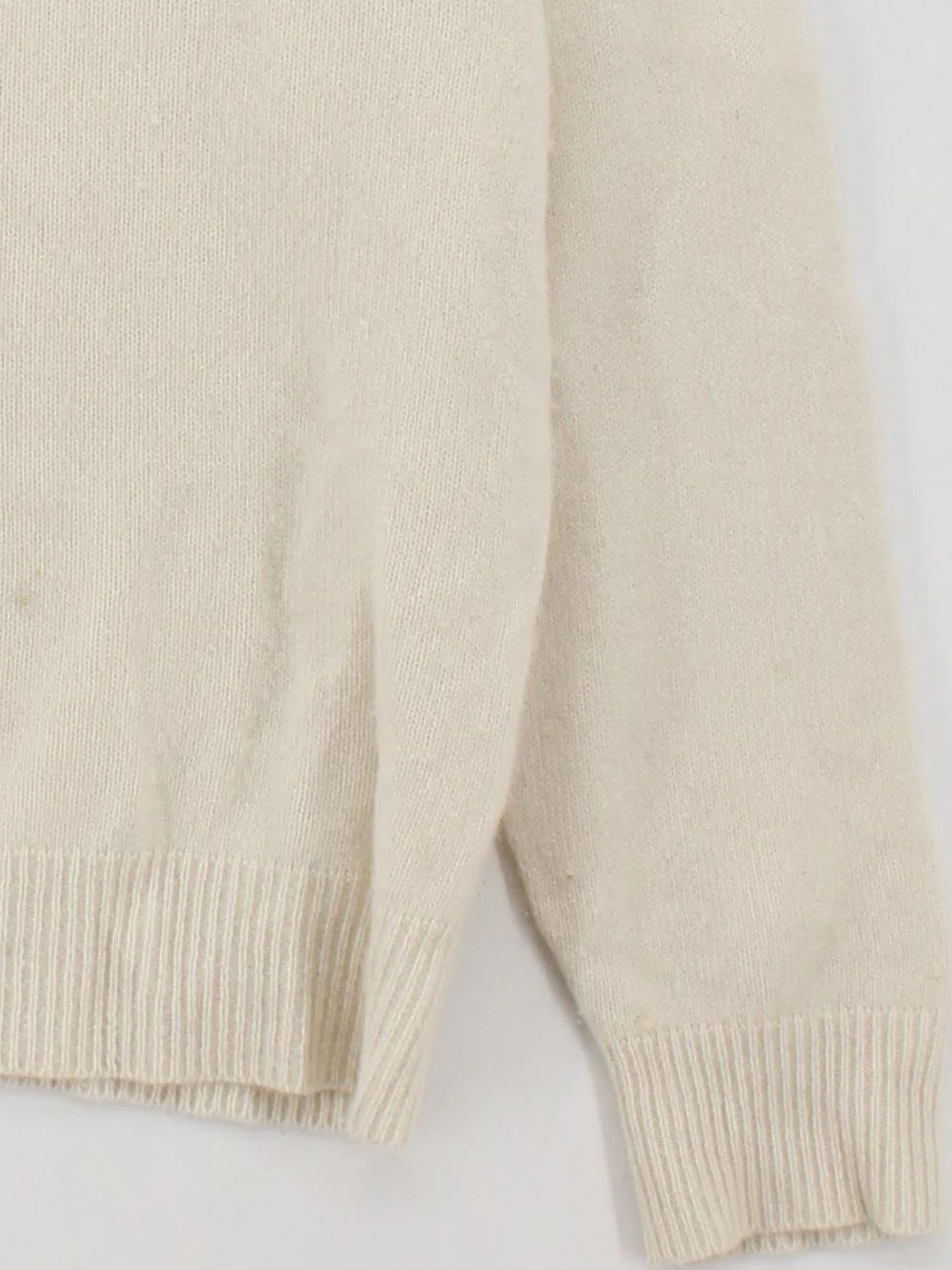 COS Men's Jumper S Cream 100% Cashmere Crew Neck Pullover - Image 4