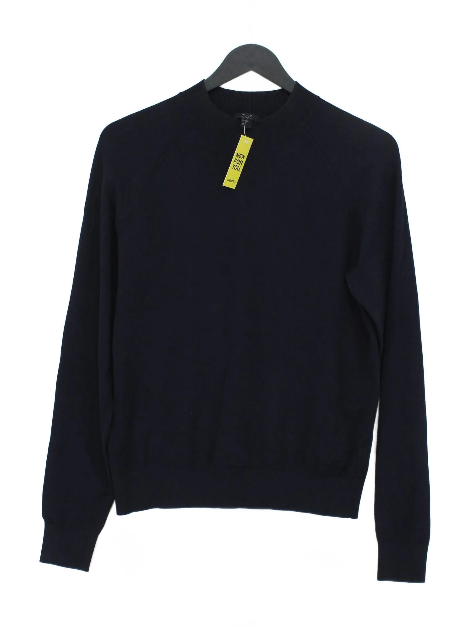 COS Men's Jumper XS Blue Viscose with Polyester Crew Neck Pullover