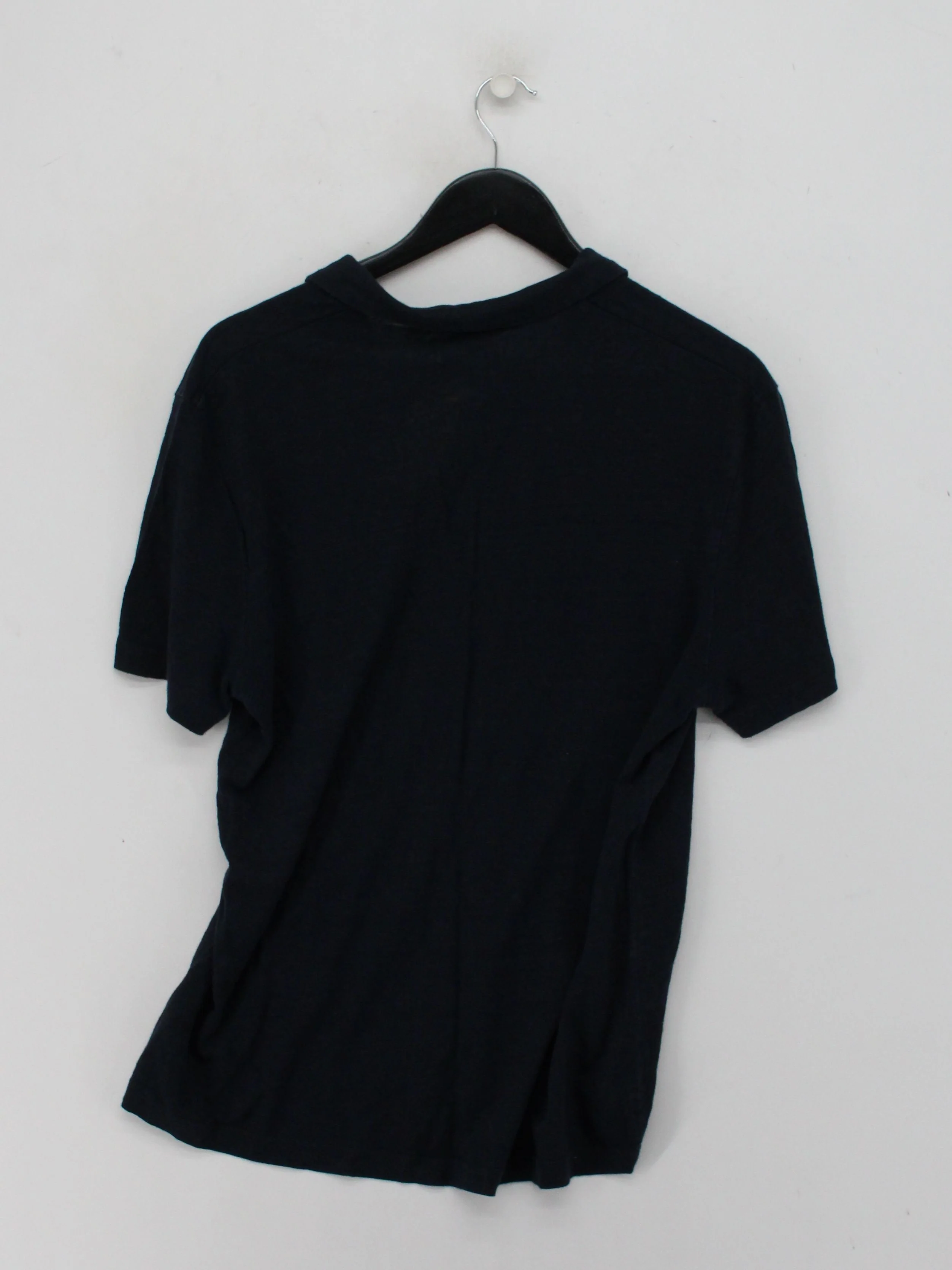 COS Men's Polo L Blue 100% Linen Basic - Image 2