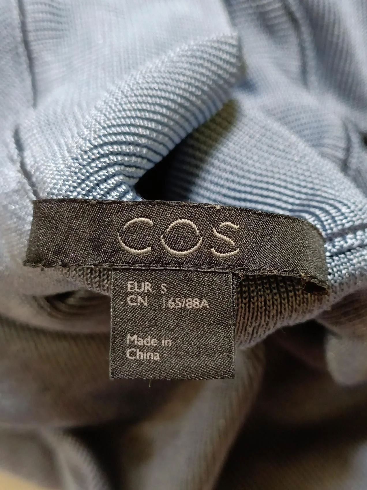 COS Men's Polo S Black Viscose with Polyamide, Elastane Basic - Image 6