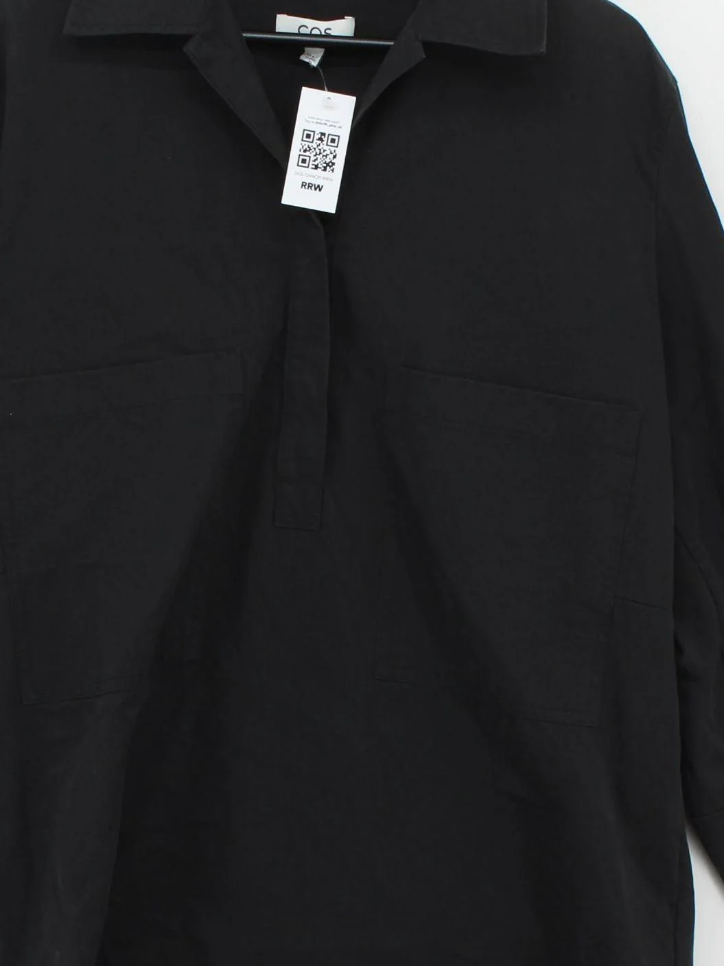 COS Men's Shirt M Black 100% Cotton Basic - Image 3