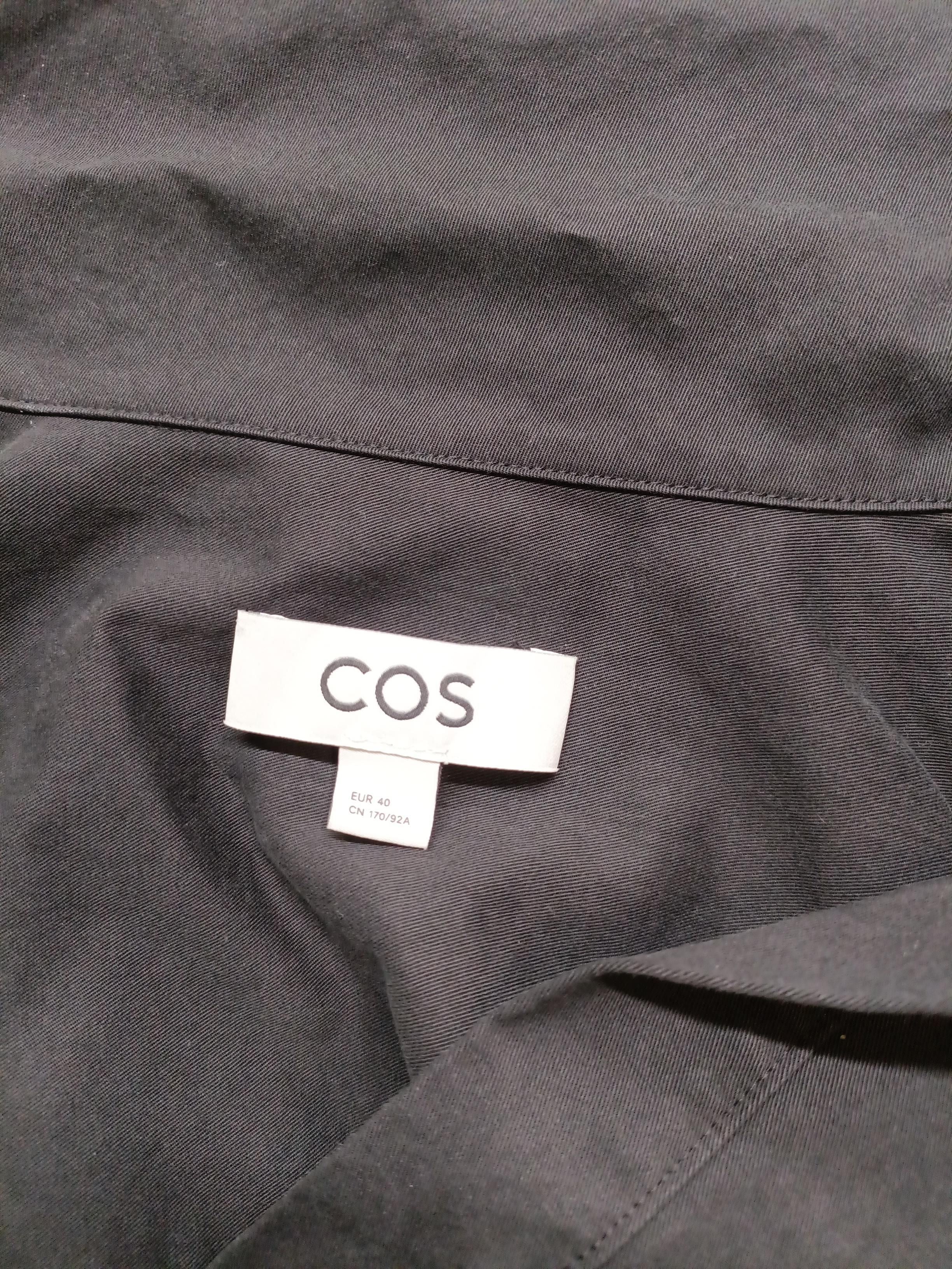 COS Men's Shirt M Black 100% Cotton Basic - Image 5