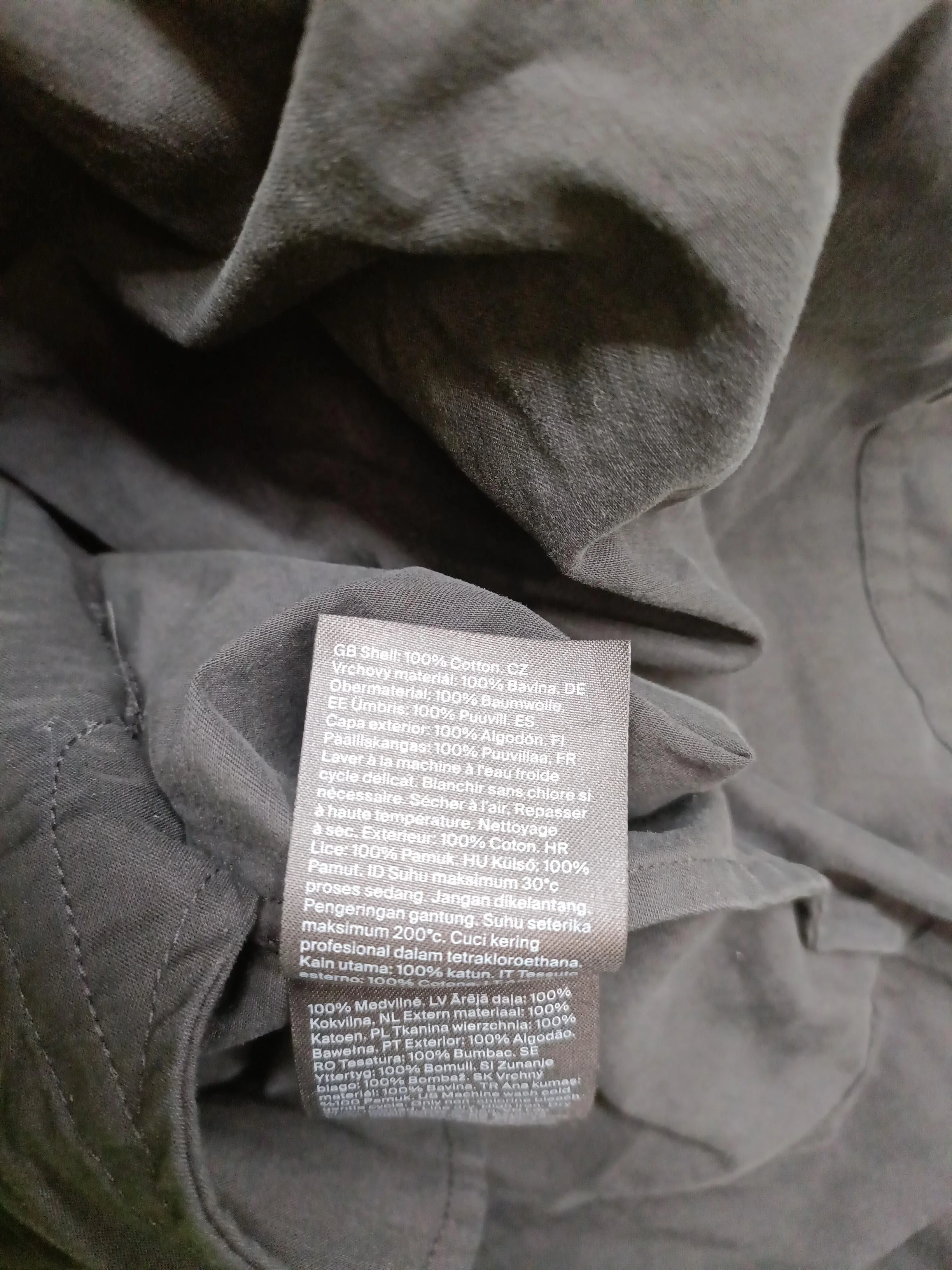 COS Men's Shirt M Black 100% Cotton Basic - Image 6