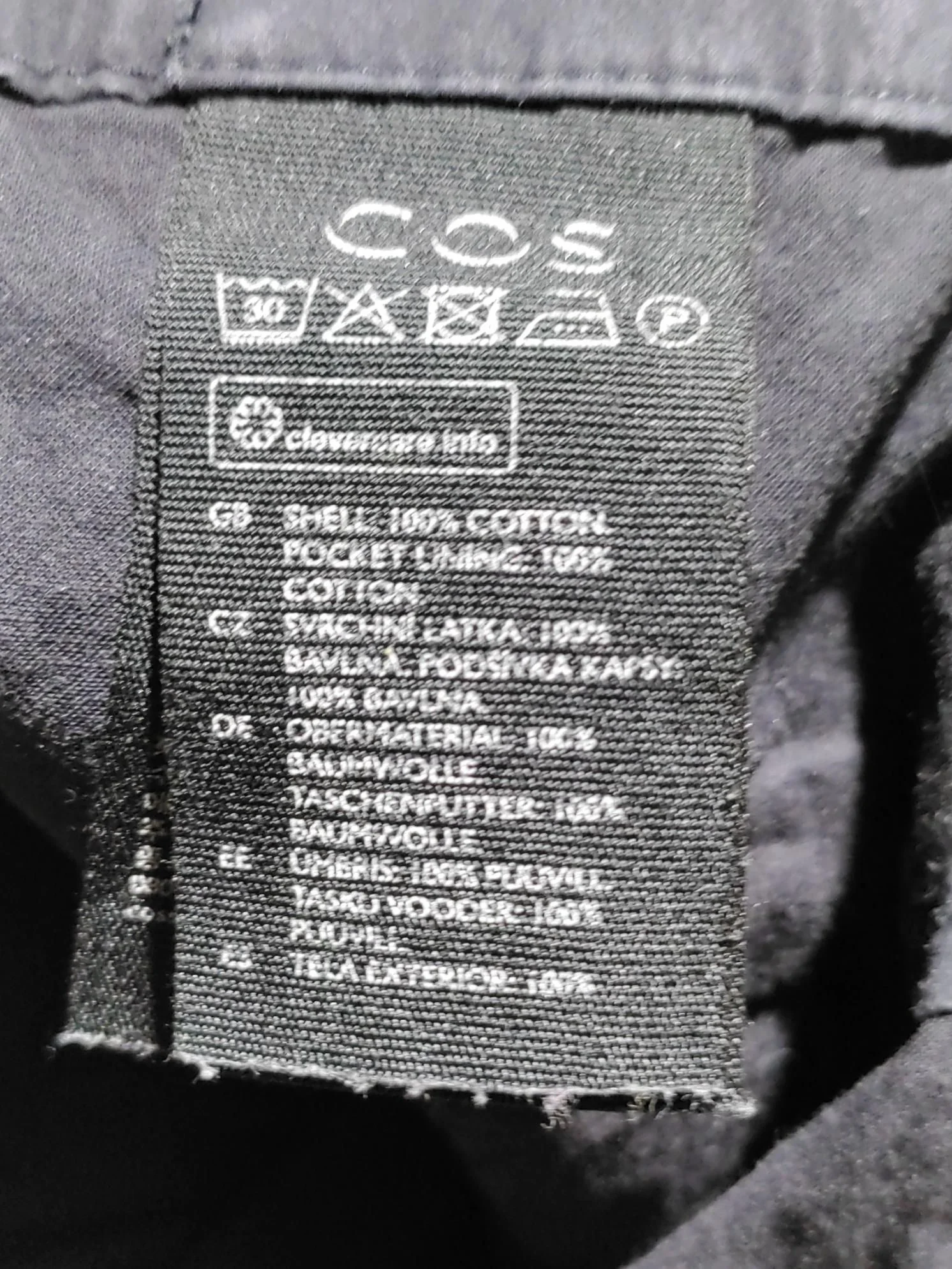 COS Men's Shorts L Black 100% Cotton Chino - Image 6