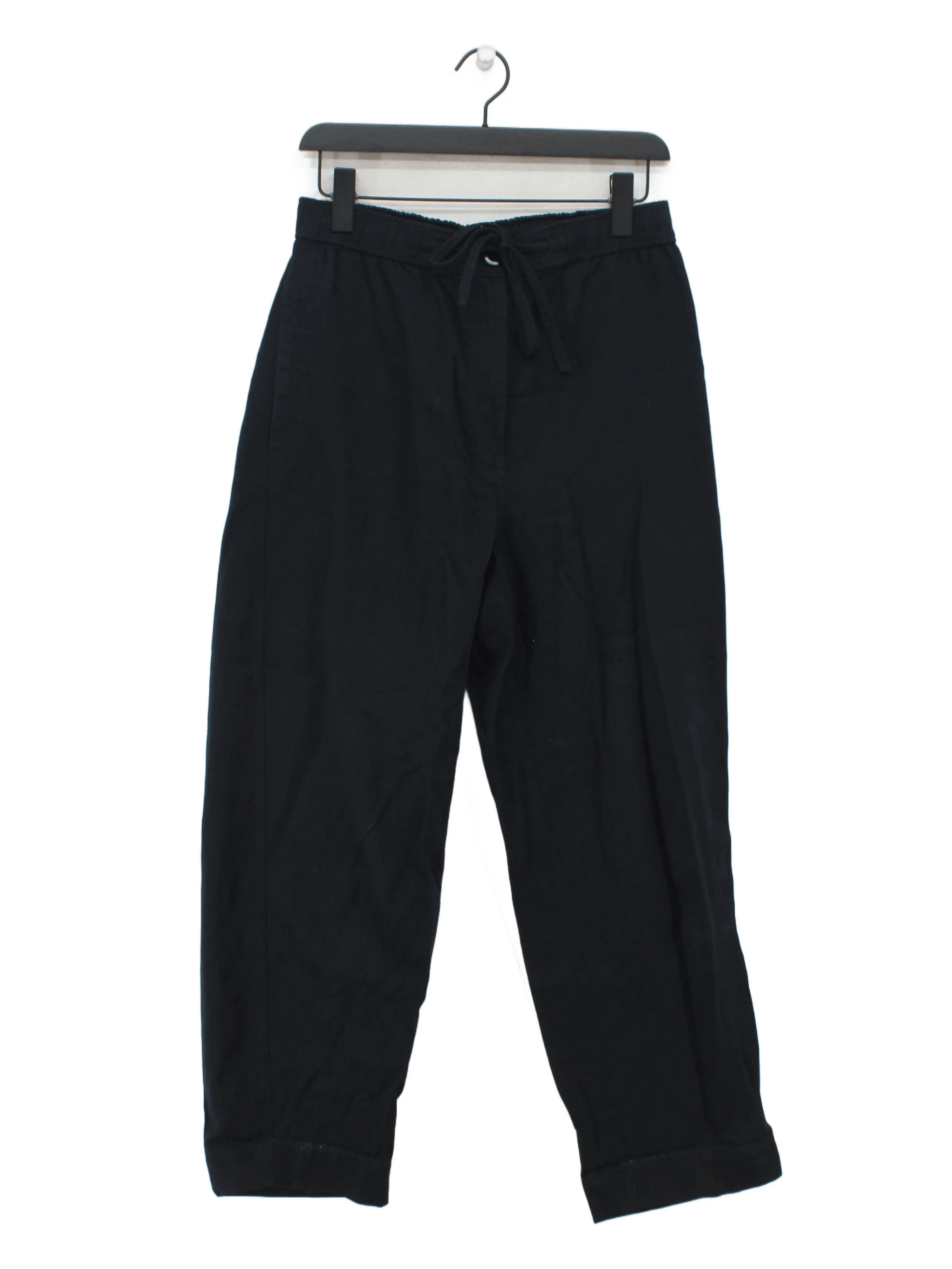 COS Men's Sports Bottoms S Black Cotton with Lyocell Modal, Linen Sweatpants