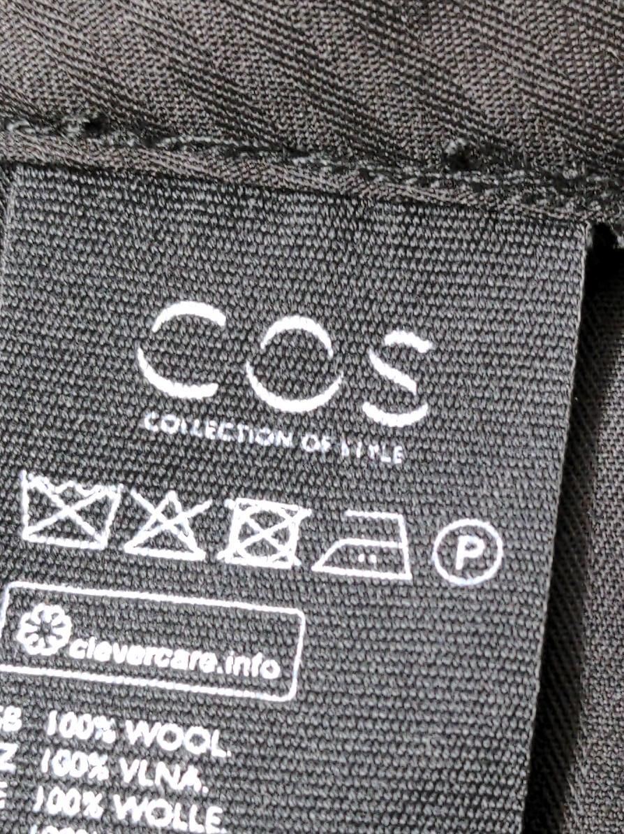 COS Men's Suit Trousers M Black 100% Wool Straight Dress Pants - Image 5