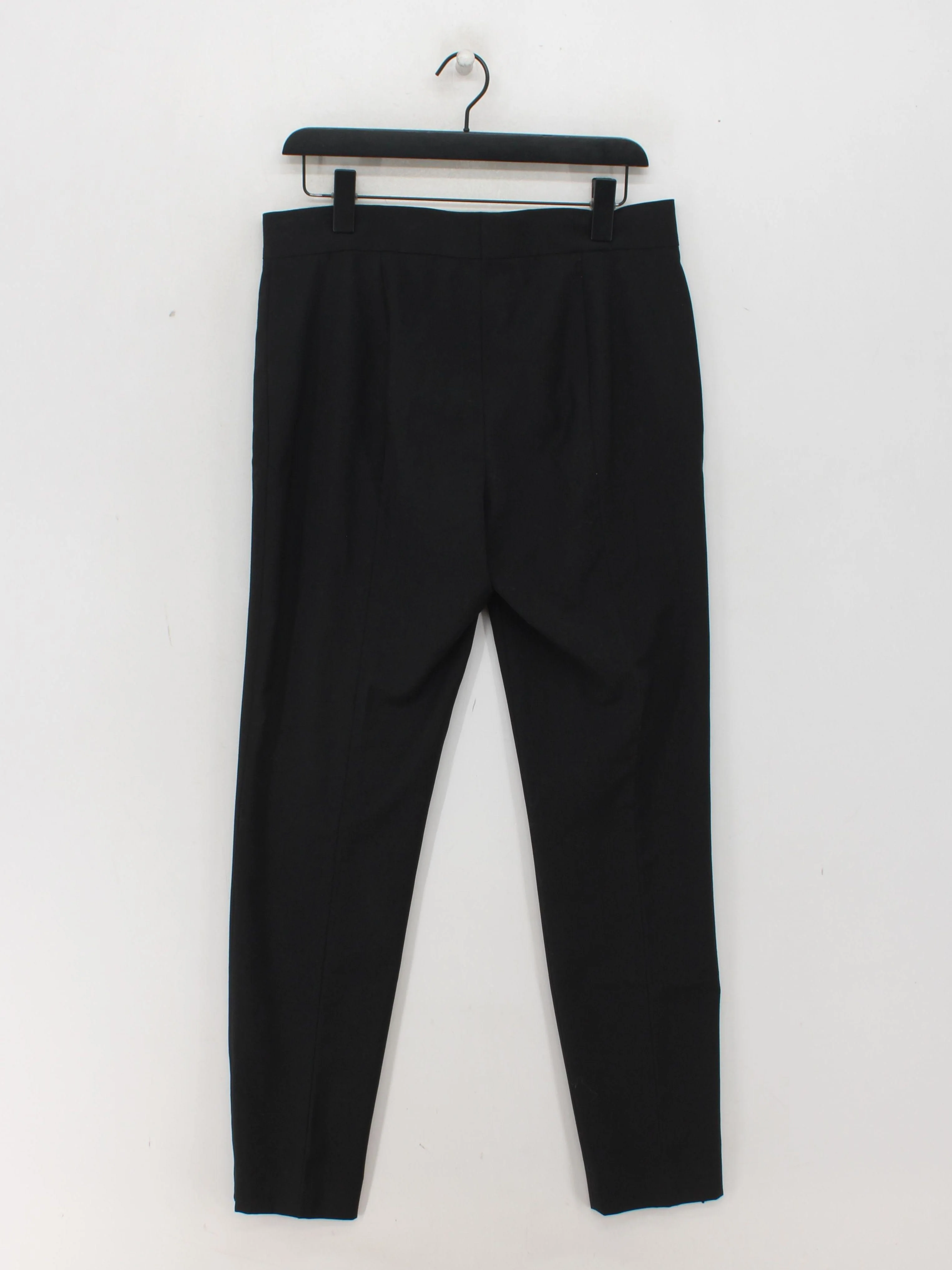 COS Men's Suit Trousers W 32 in Black Wool with Polyester, Elastane Dress Pants - Image 2