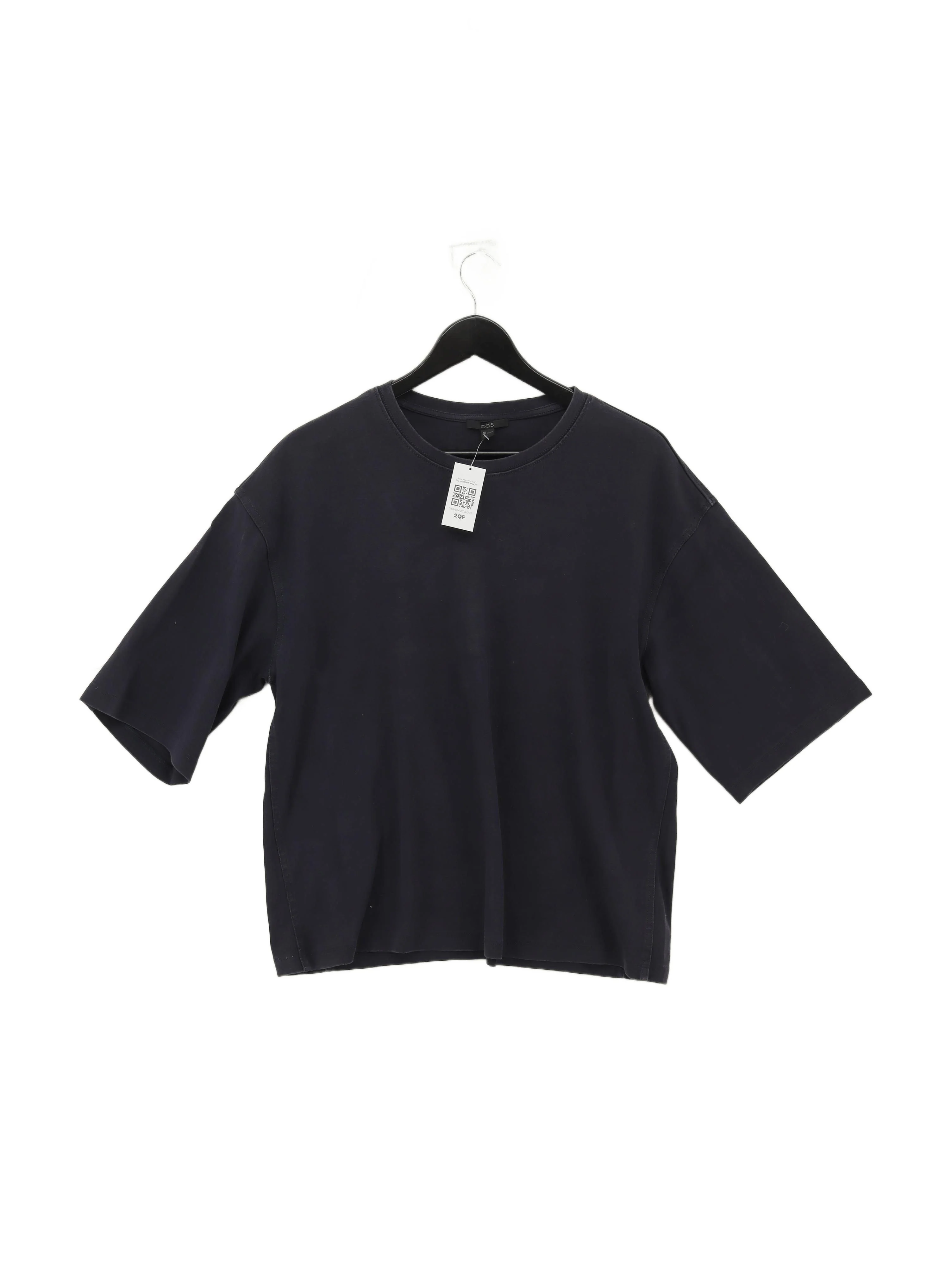 COS Men's T-Shirt L Blue 100% Cotton Basic