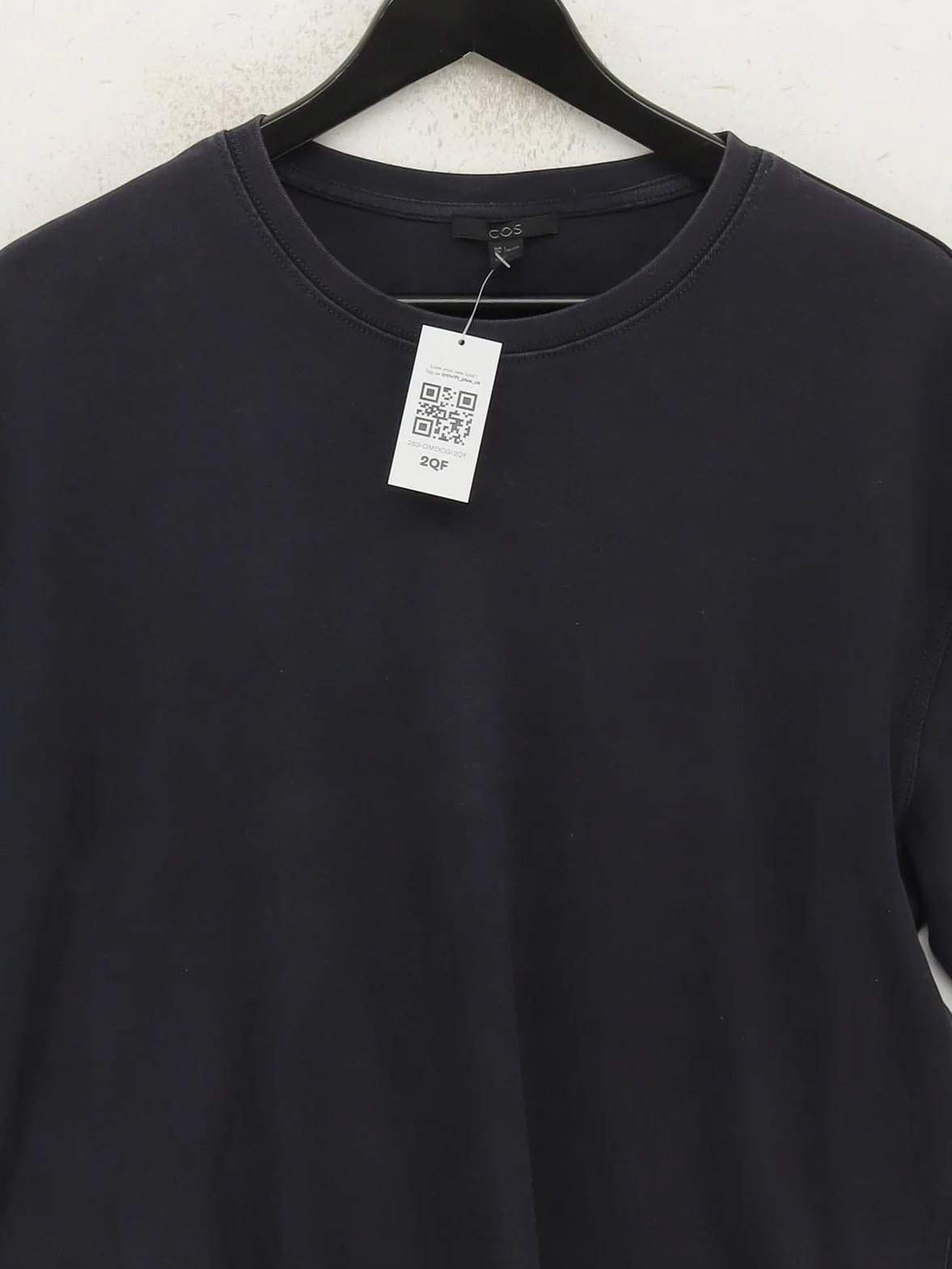 COS Men's T-Shirt L Blue 100% Cotton Basic - Image 3