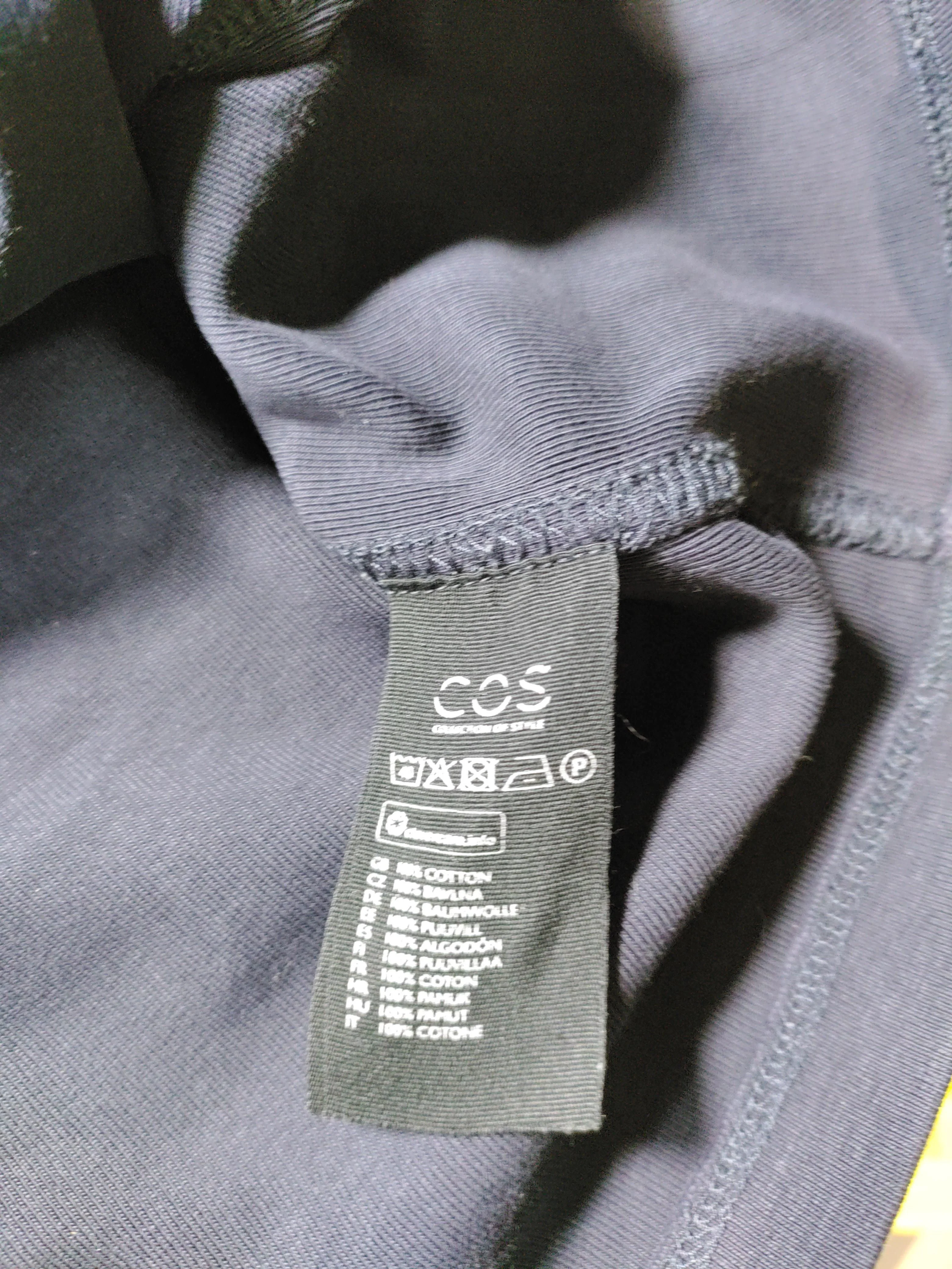 COS Men's T-Shirt L Blue 100% Cotton Basic - Image 7
