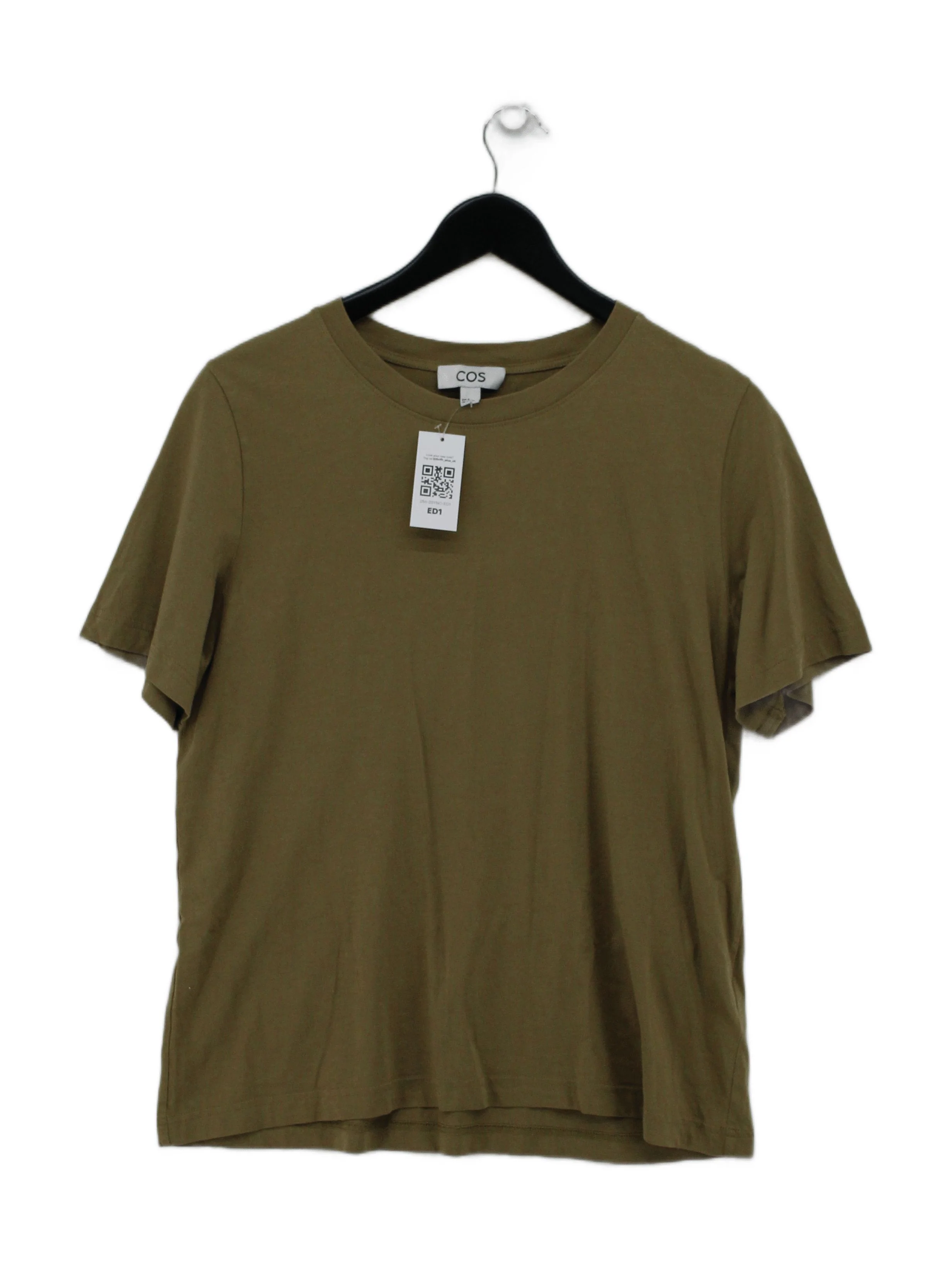COS Men's T-Shirt M Green 100% Cotton Basic