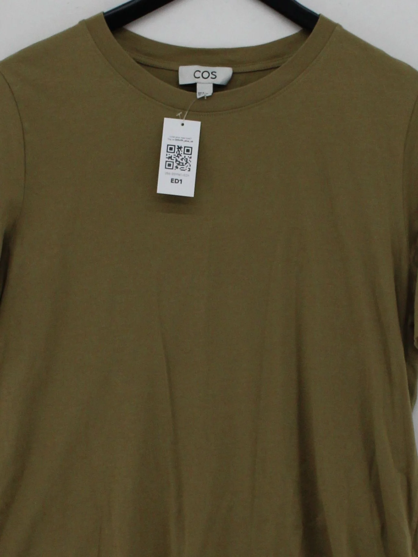 COS Men's T-Shirt M Green 100% Cotton Basic - Image 3