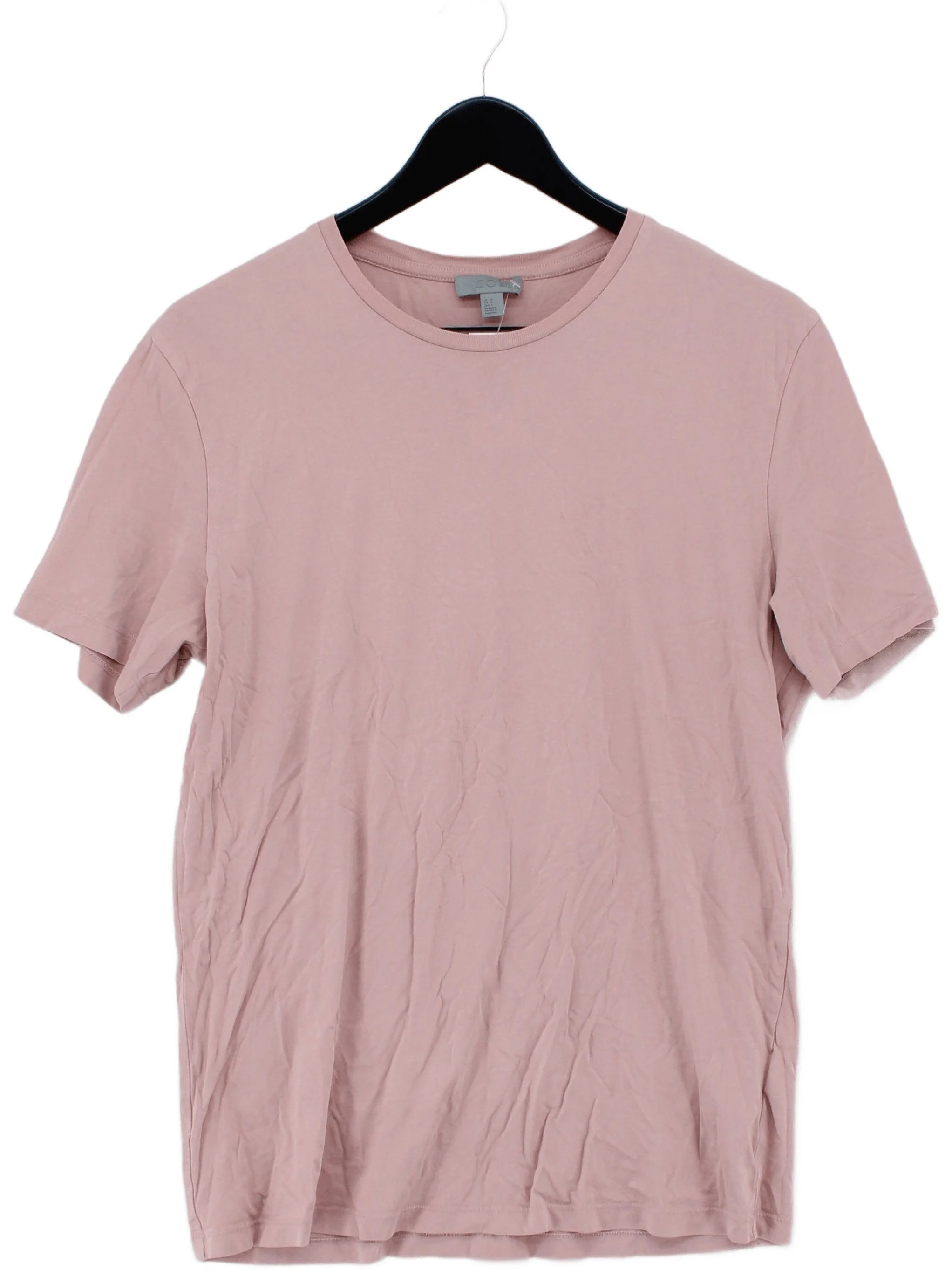 COS Men's T-Shirt M Pink 100% Cotton Basic