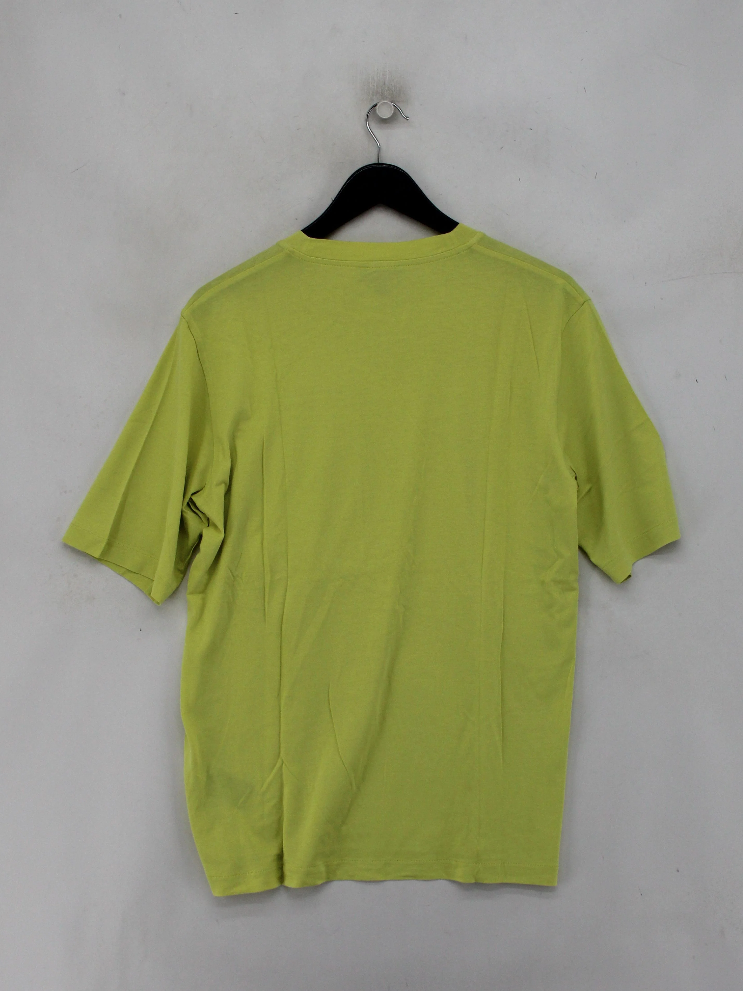 COS Men's T-Shirt S Yellow 100% Cotton Basic - Image 2