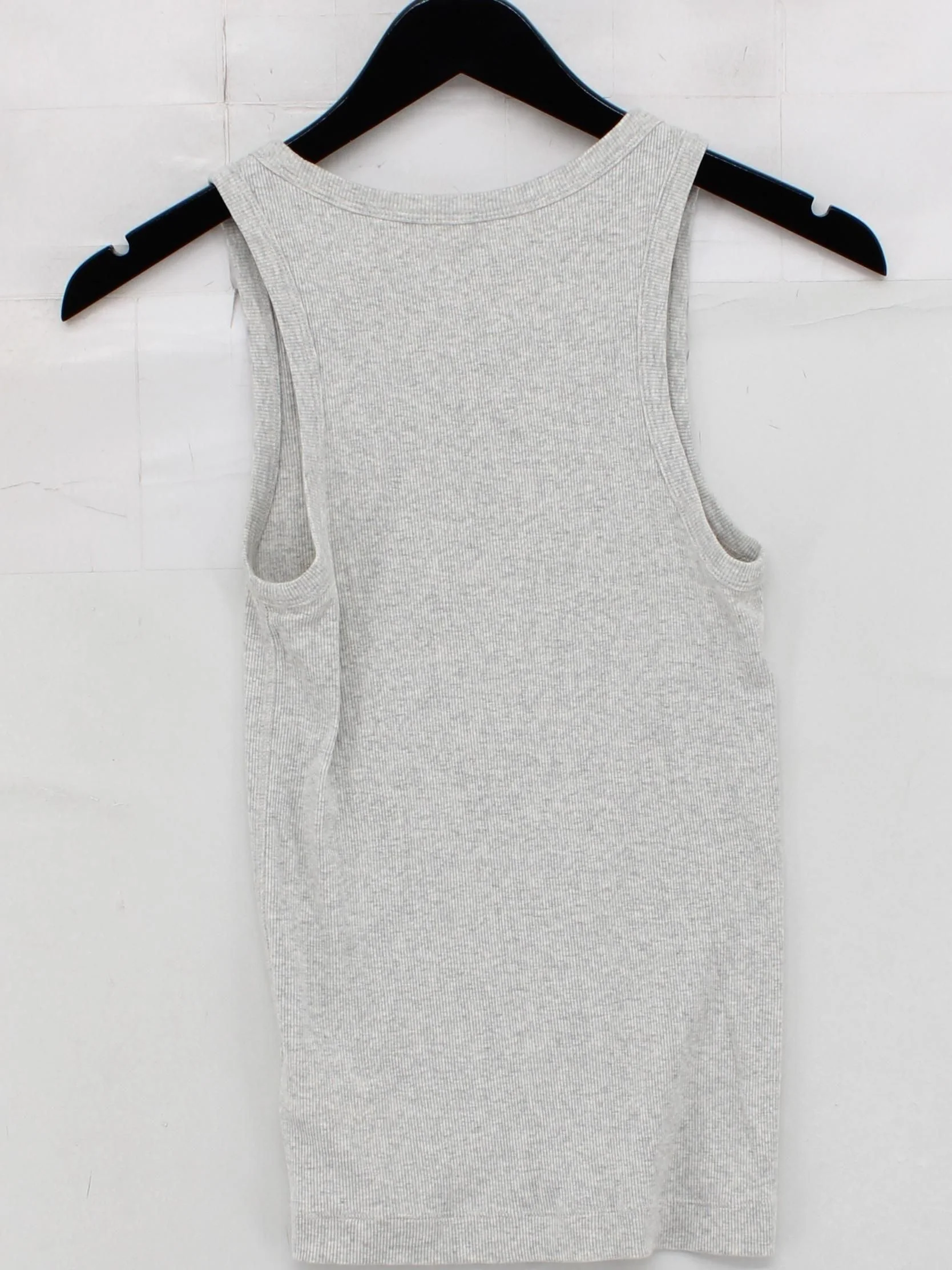 COS Men's T-Shirt XS Grey Cotton with Elastane Sleeveless Round Neck Basic - Image 2