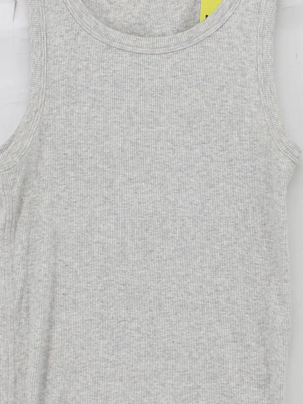 COS Men's T-Shirt XS Grey Cotton with Elastane Sleeveless Round Neck Basic - Image 3