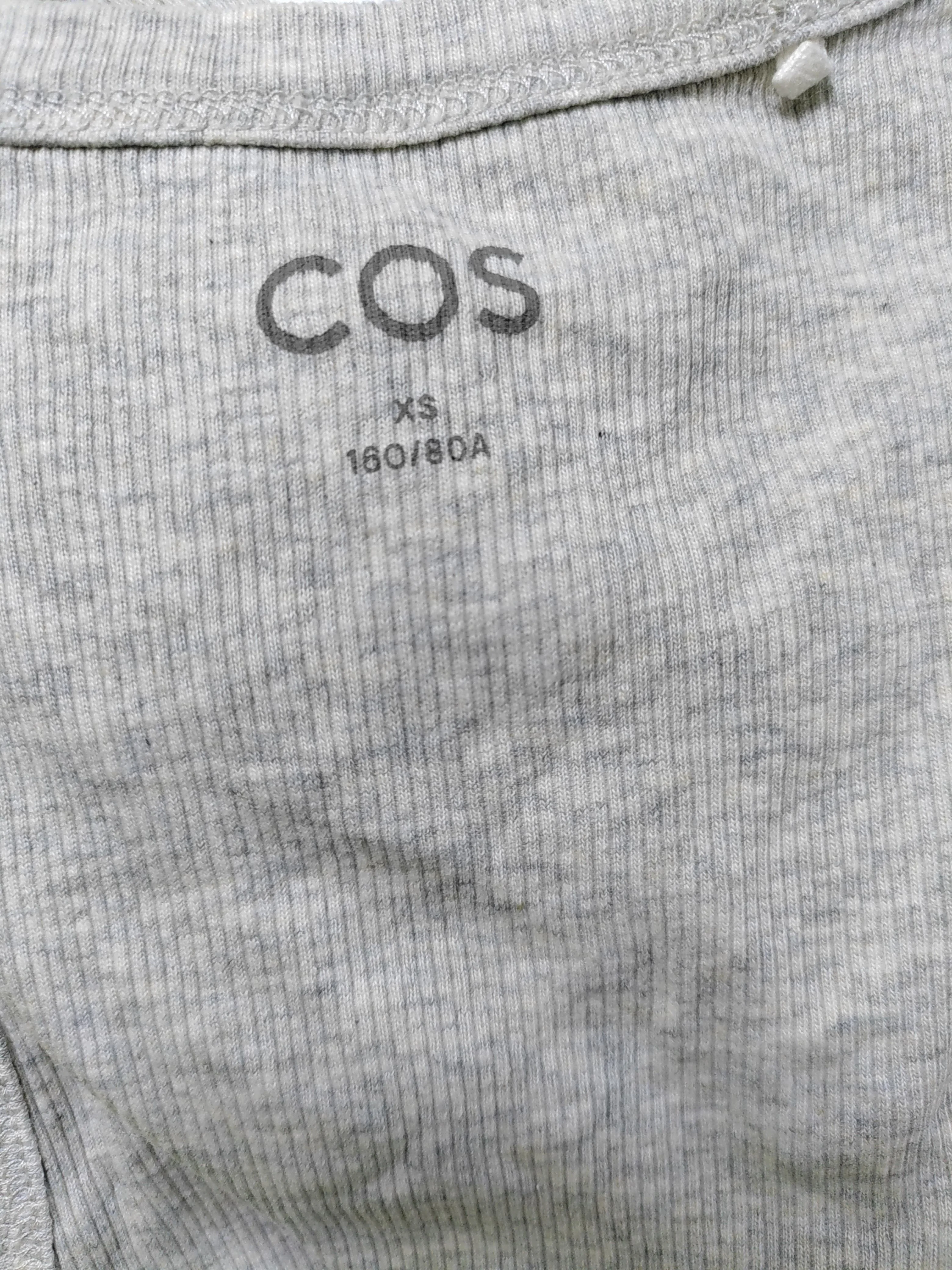 COS Men's T-Shirt XS Grey Cotton with Elastane Sleeveless Round Neck Basic - Image 5