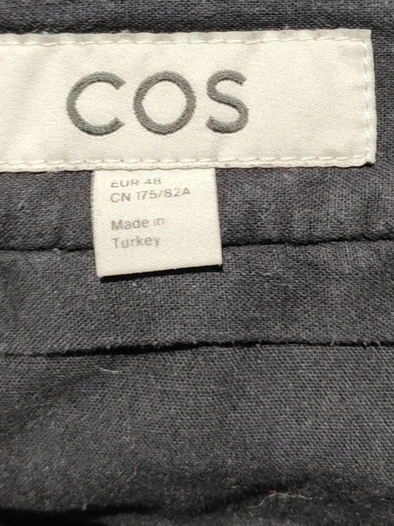 COS Men's Trousers M Black 100% Cotton Tapered Chino - Image 5