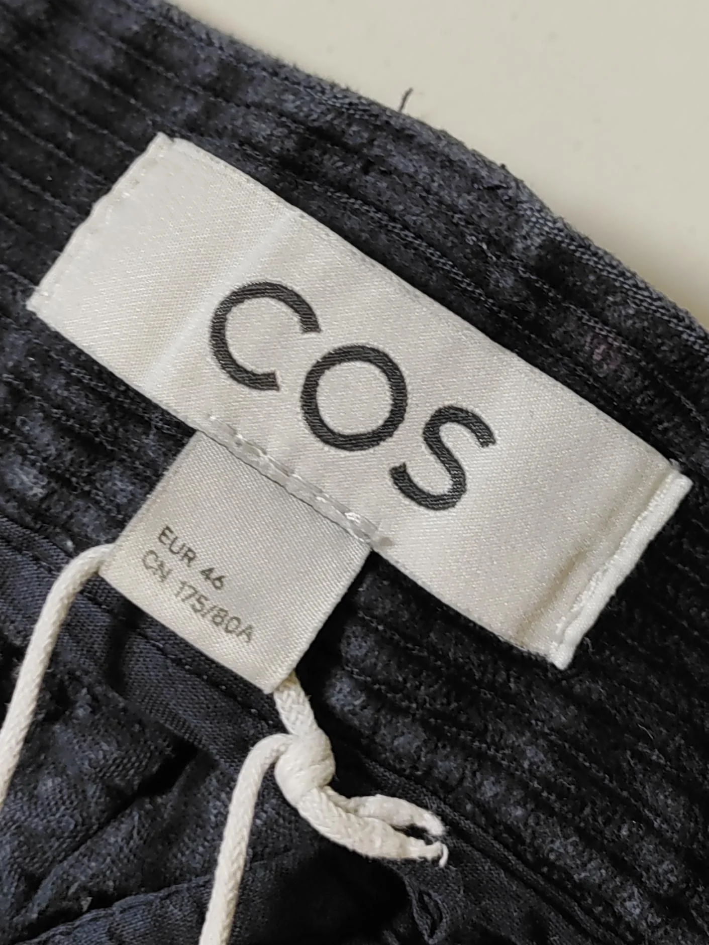 COS Men's Trousers M Black 100% Cotton Wide-Leg Chino - Image 6