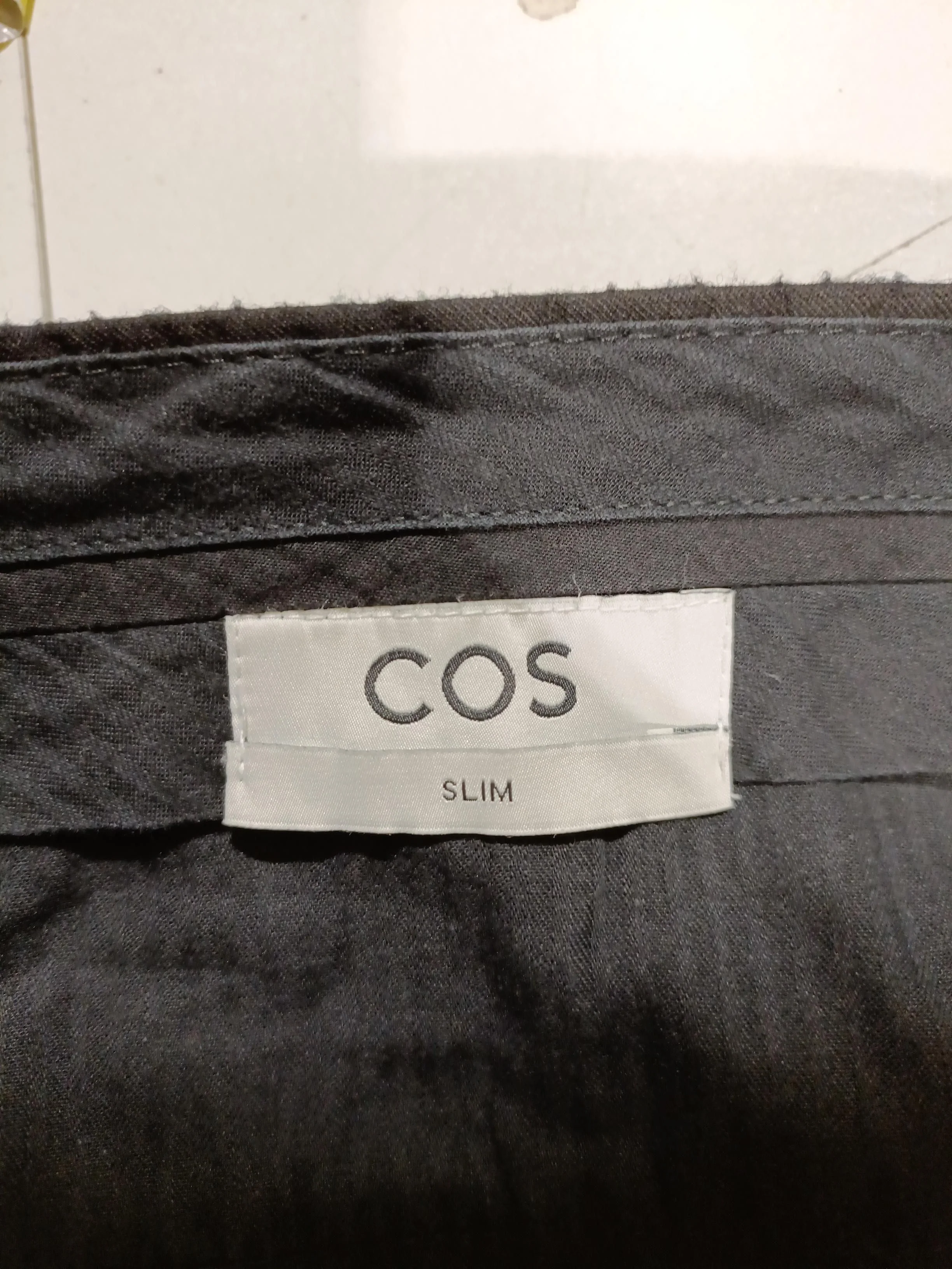 COS Men's Trousers M Black 100% Wool Tapered Chino - Image 6