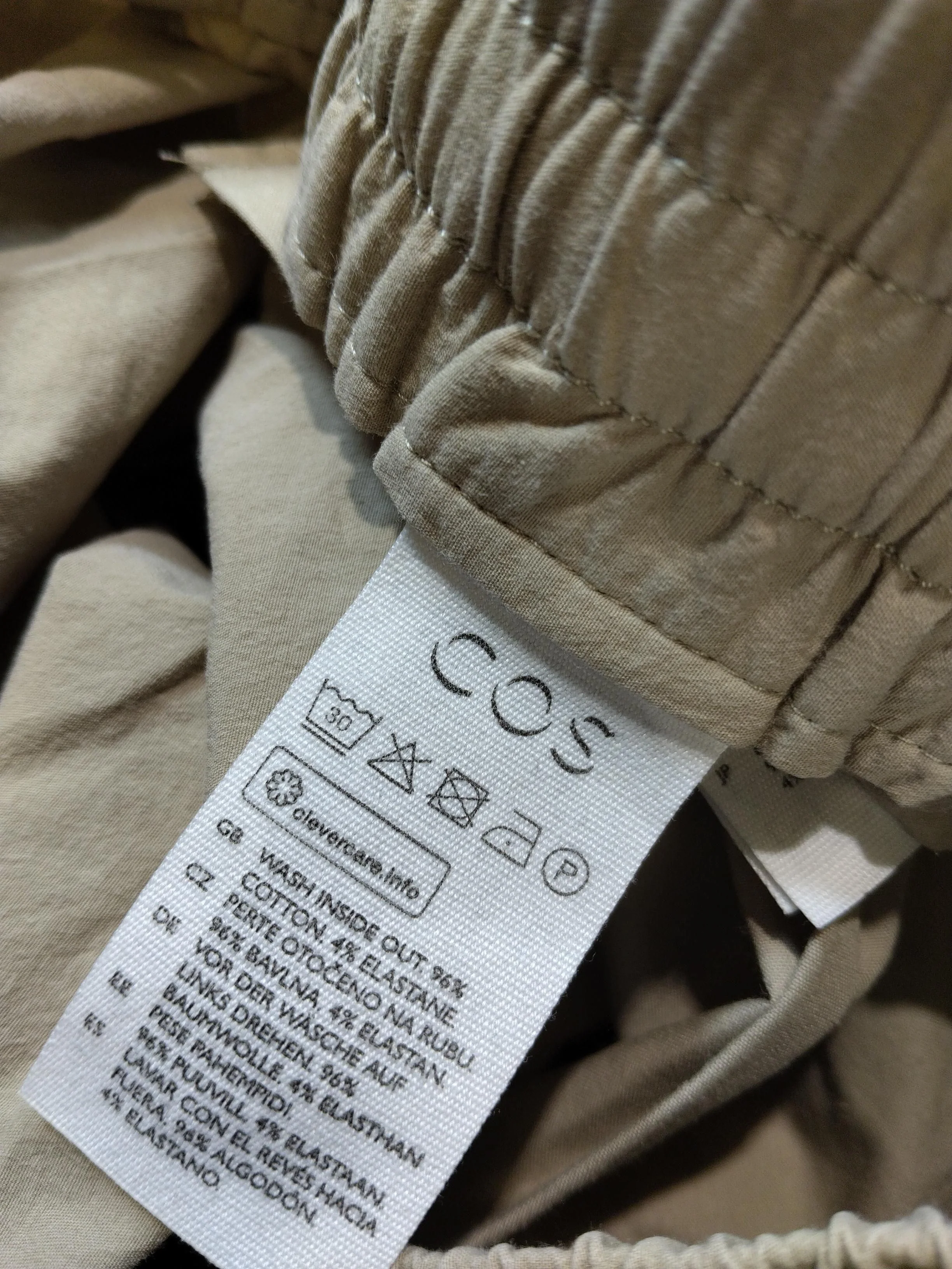 COS Men's Trousers S Tan Cotton with Elastane Tapered Chino - Image 6