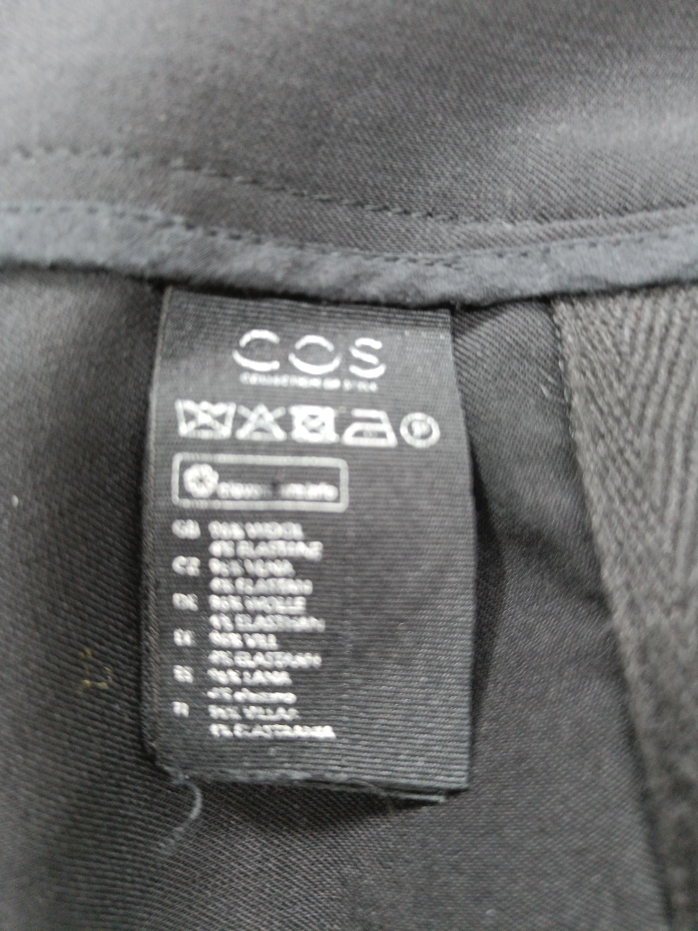 COS Men's Trousers W 30 in Black Wool with Elastane Tapered Chino - Image 6