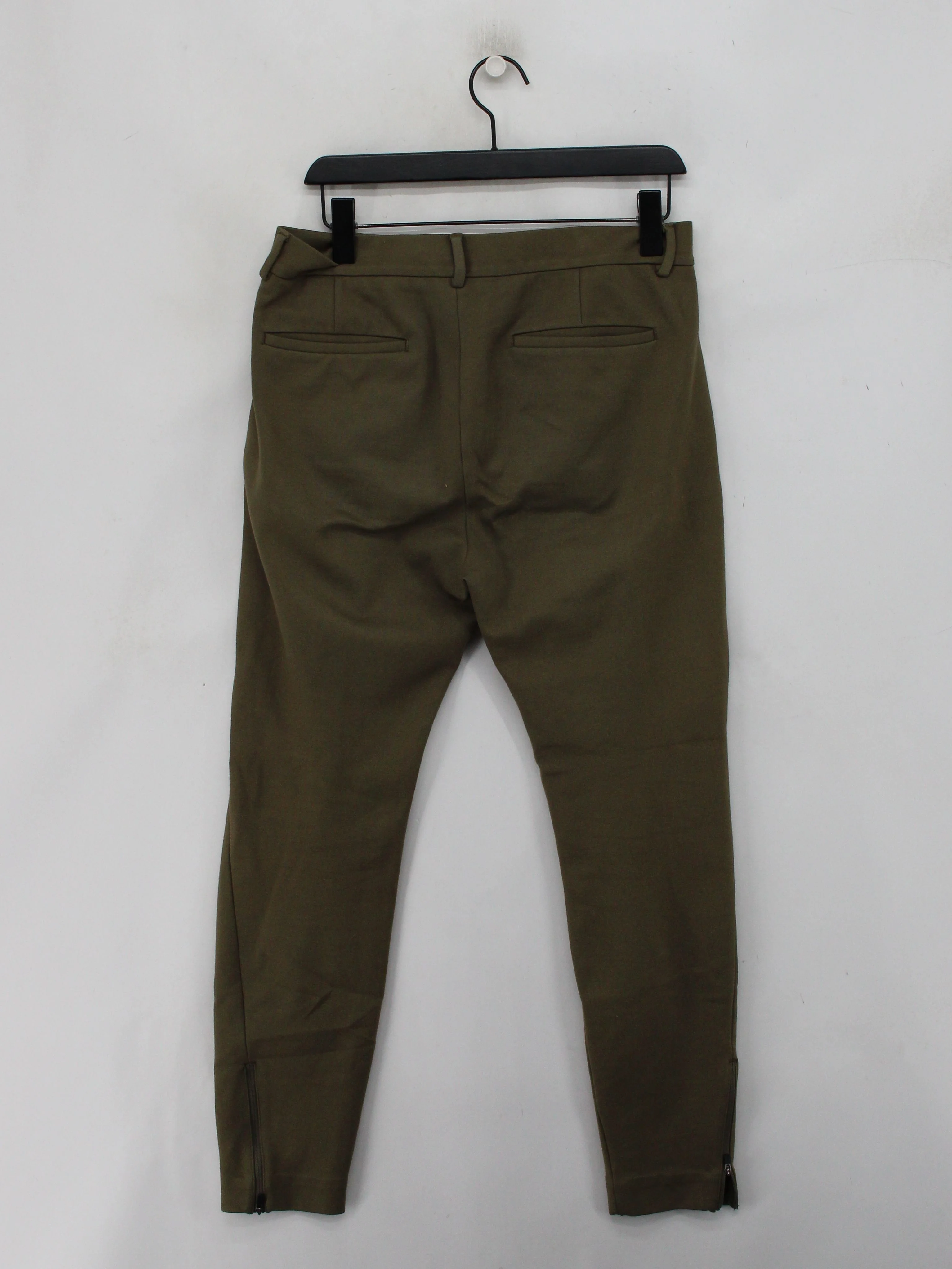 COS Men's Trousers W 30 in Green Viscose with Polyamide, Elastane Tapered Chino - Image 2