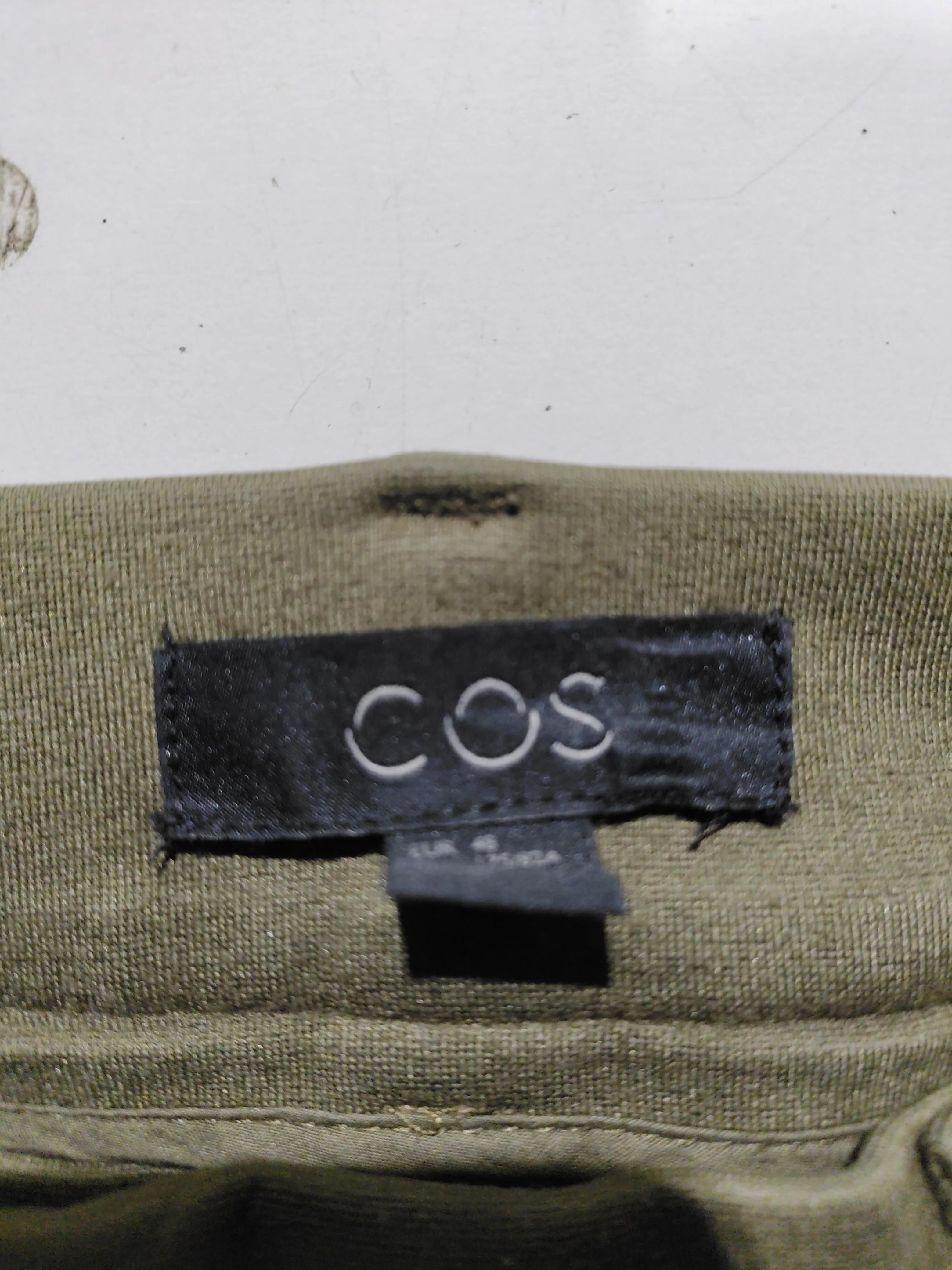 COS Men's Trousers W 30 in Green Viscose with Polyamide, Elastane Tapered Chino - Image 7