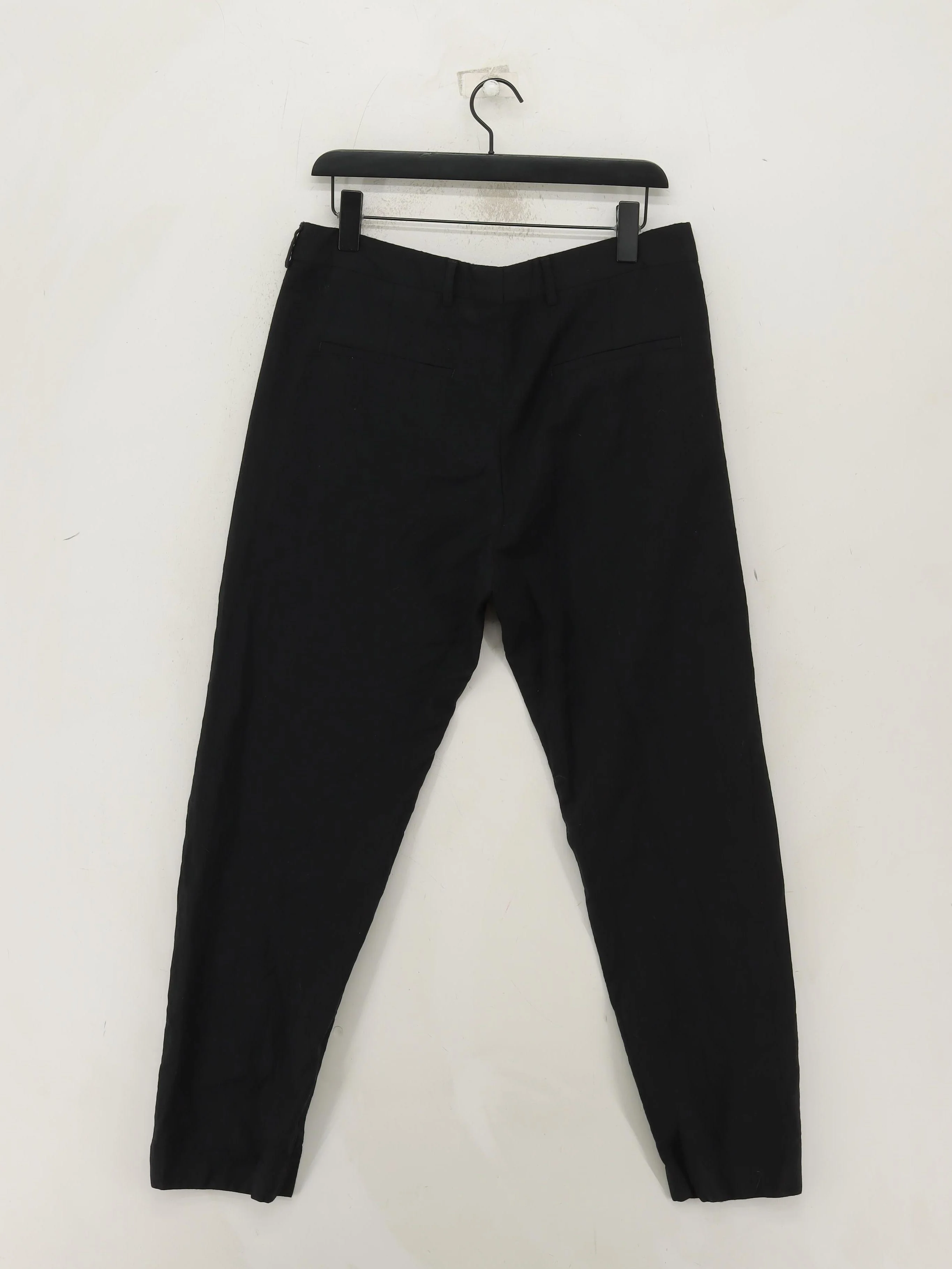 COS Men's Trousers W 34 in Black 100% Wool Straight Chino - Image 2