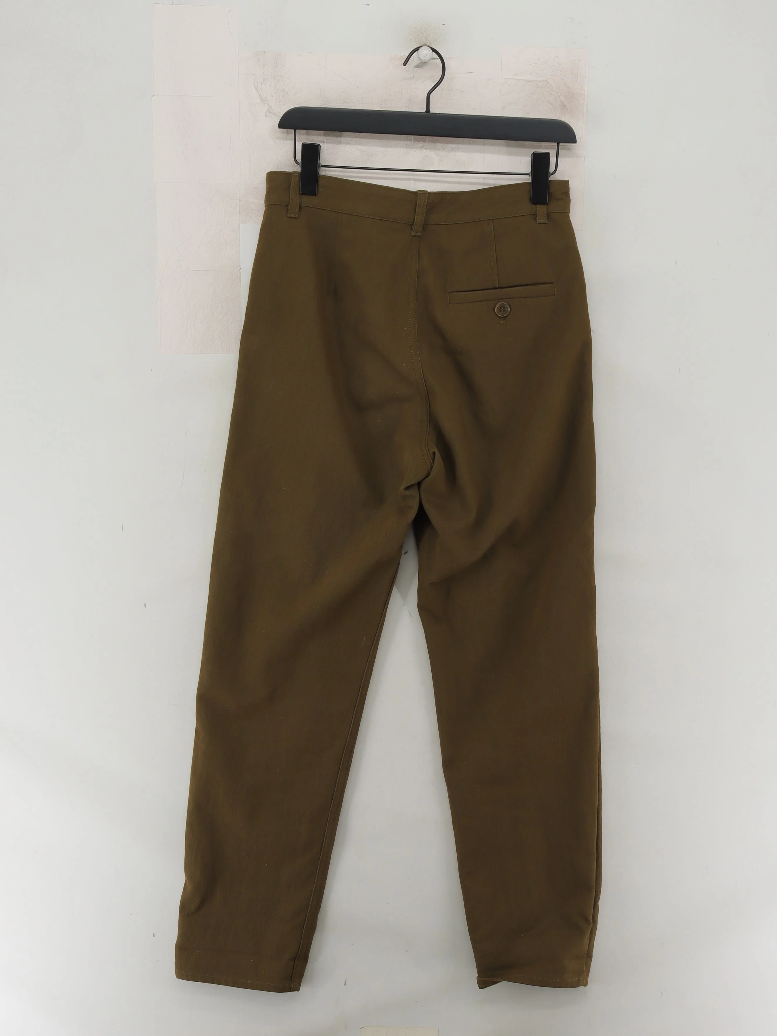 COS Men's Trousers XXS Brown Cotton with Polyamide, Elastane Tapered Chino - Image 2