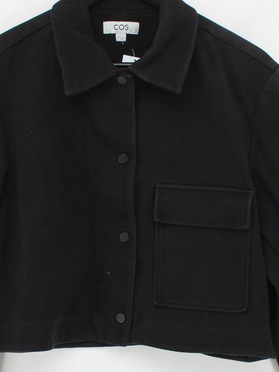 COS Overcoat jacket black - Image 3