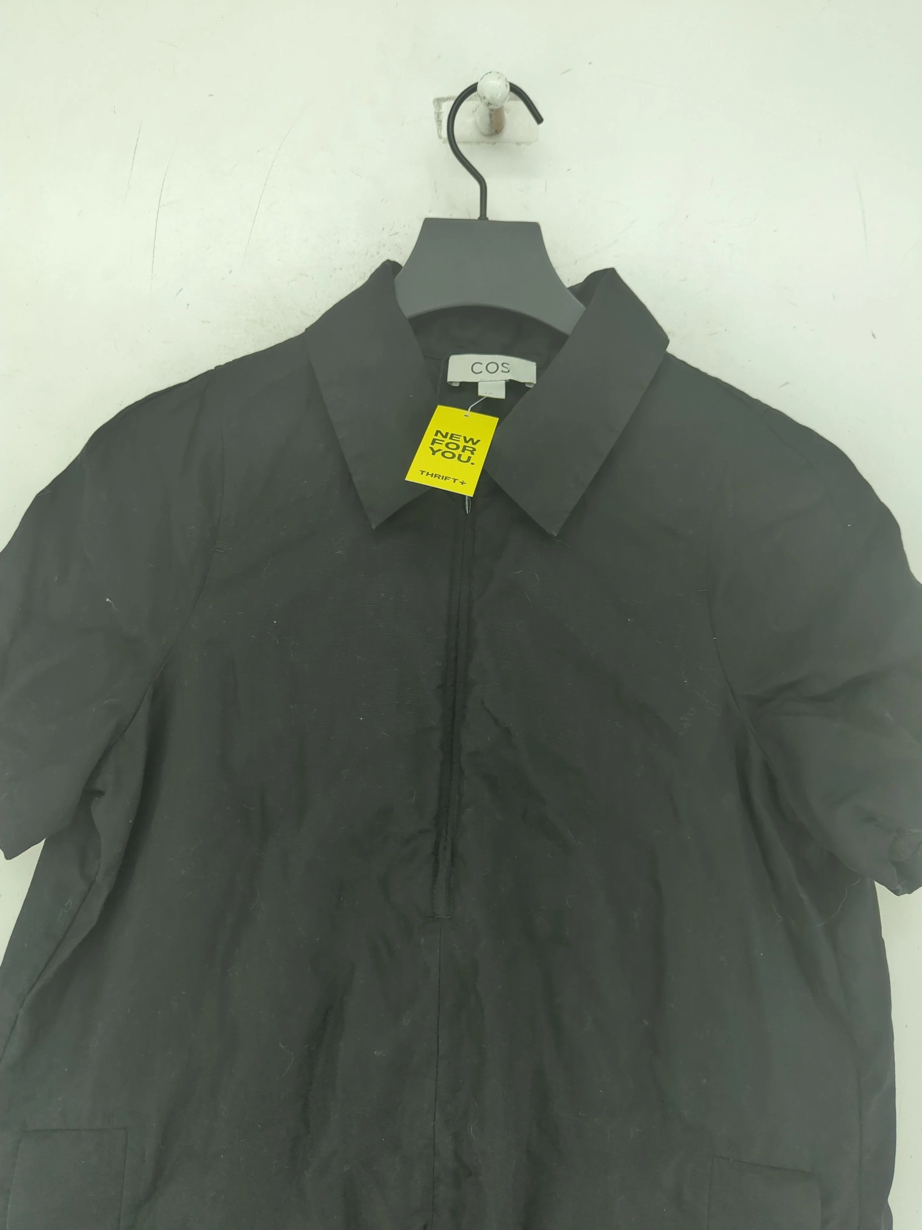 COS Shirt Midi Dress UK10 in Black - Image 3
