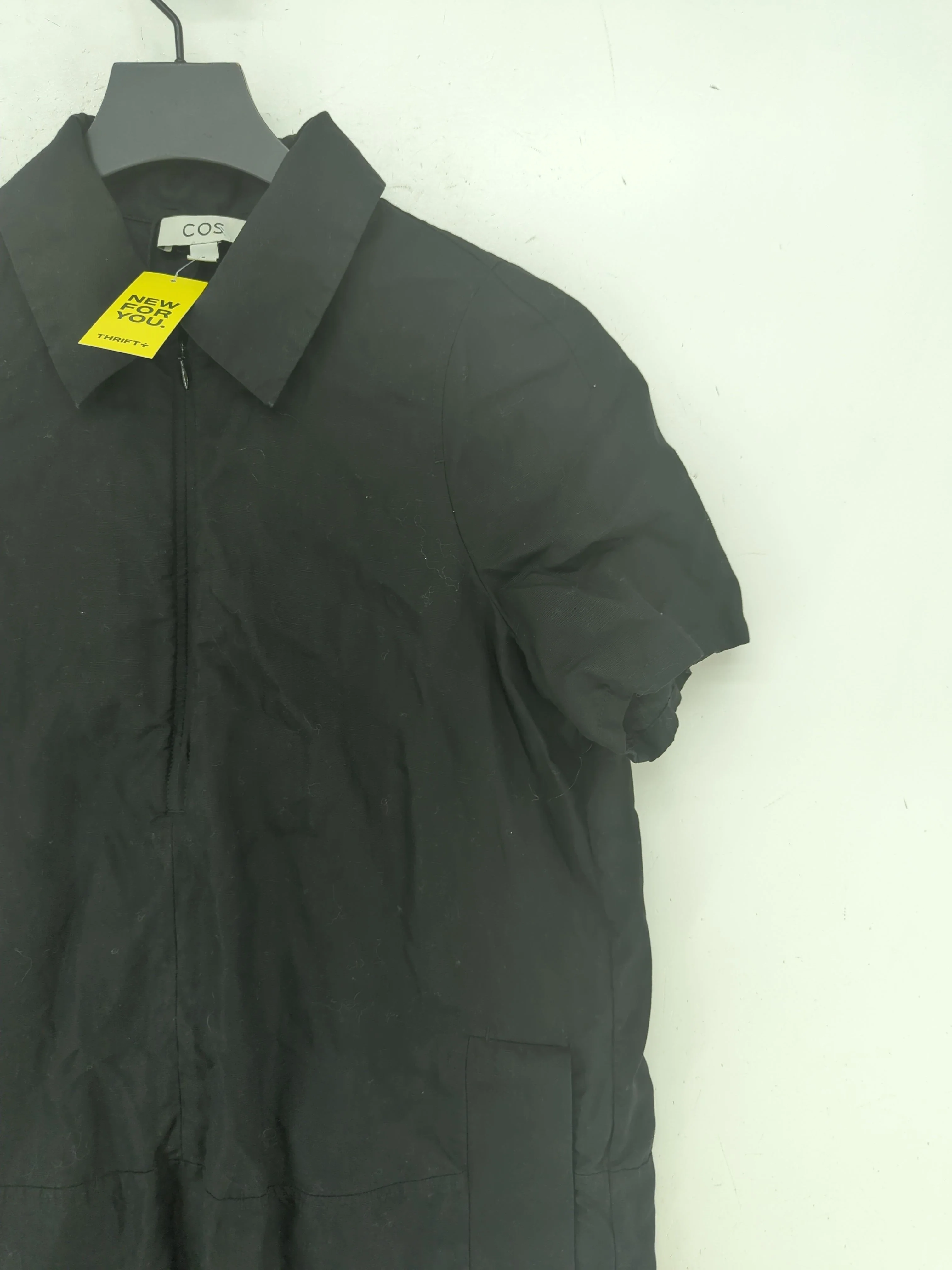 COS Shirt Midi Dress UK10 in Black - Image 4