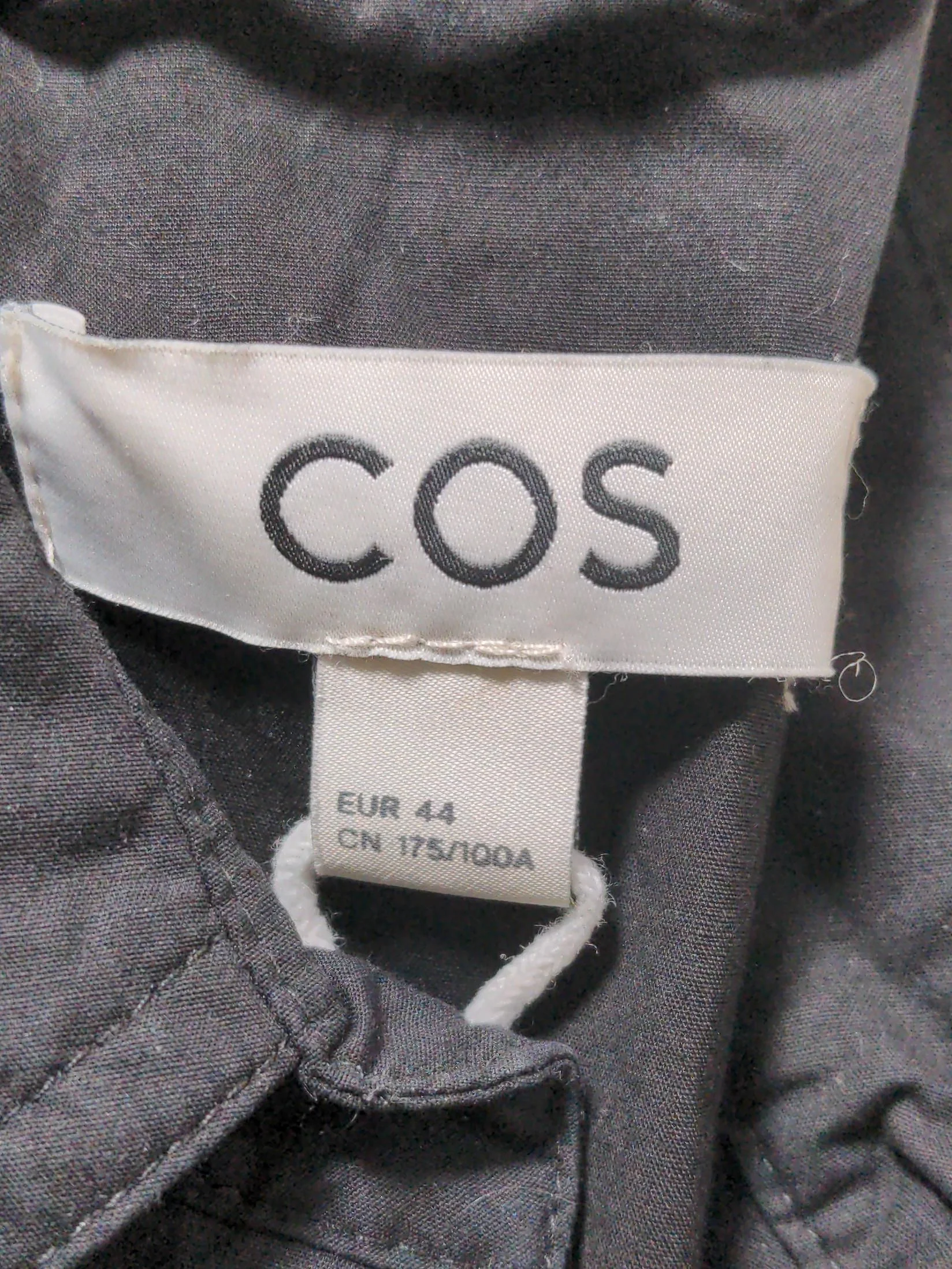 COS Shirt Midi Dress UK16 in Black - Image 5