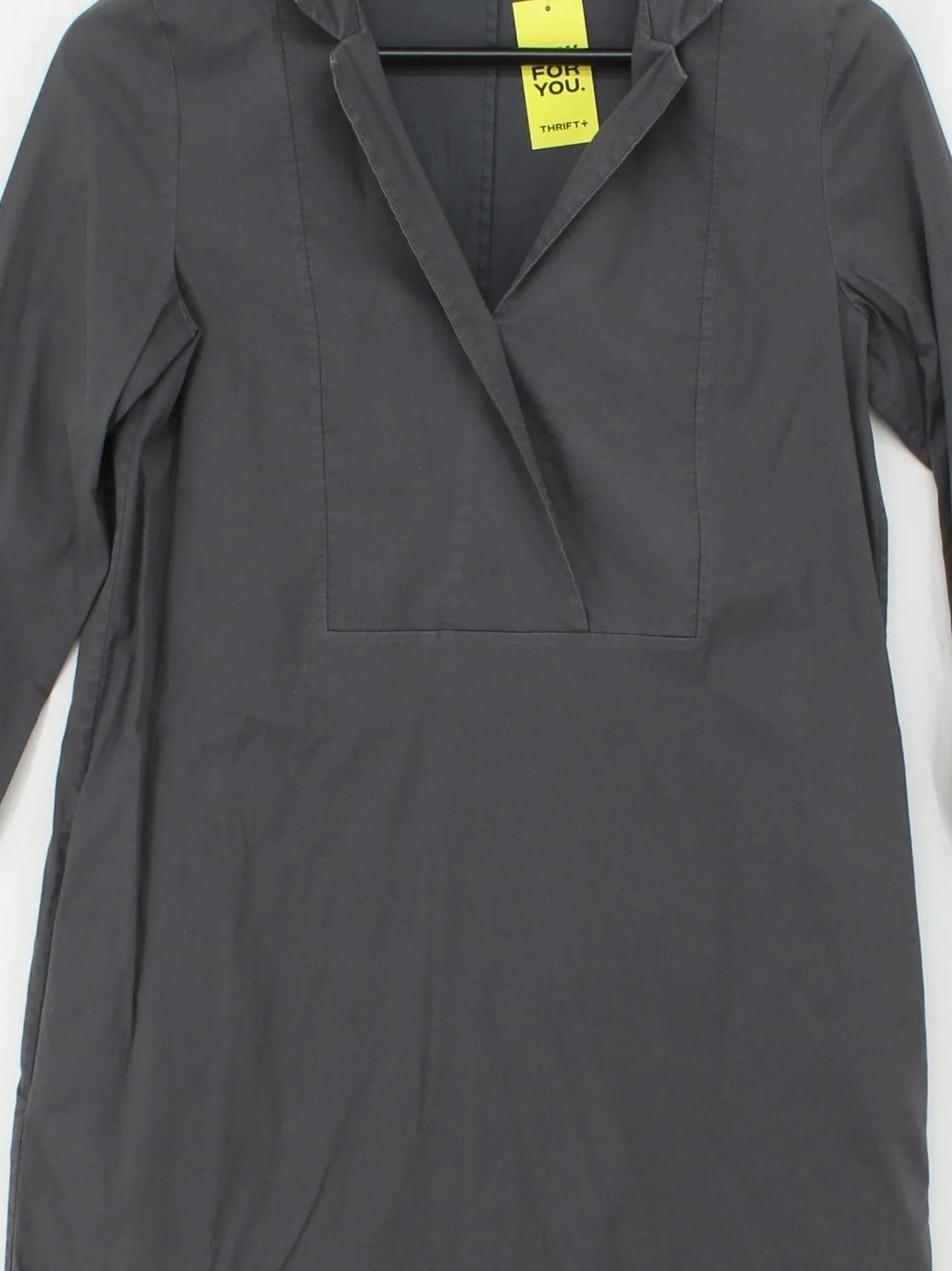 COS Shirt Mini Dress in Grey - Image 3
