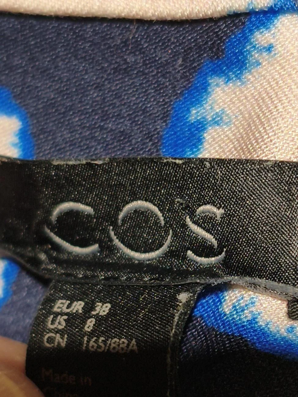 COS Shirt Mini Dress UK10 in Blue - Image 5