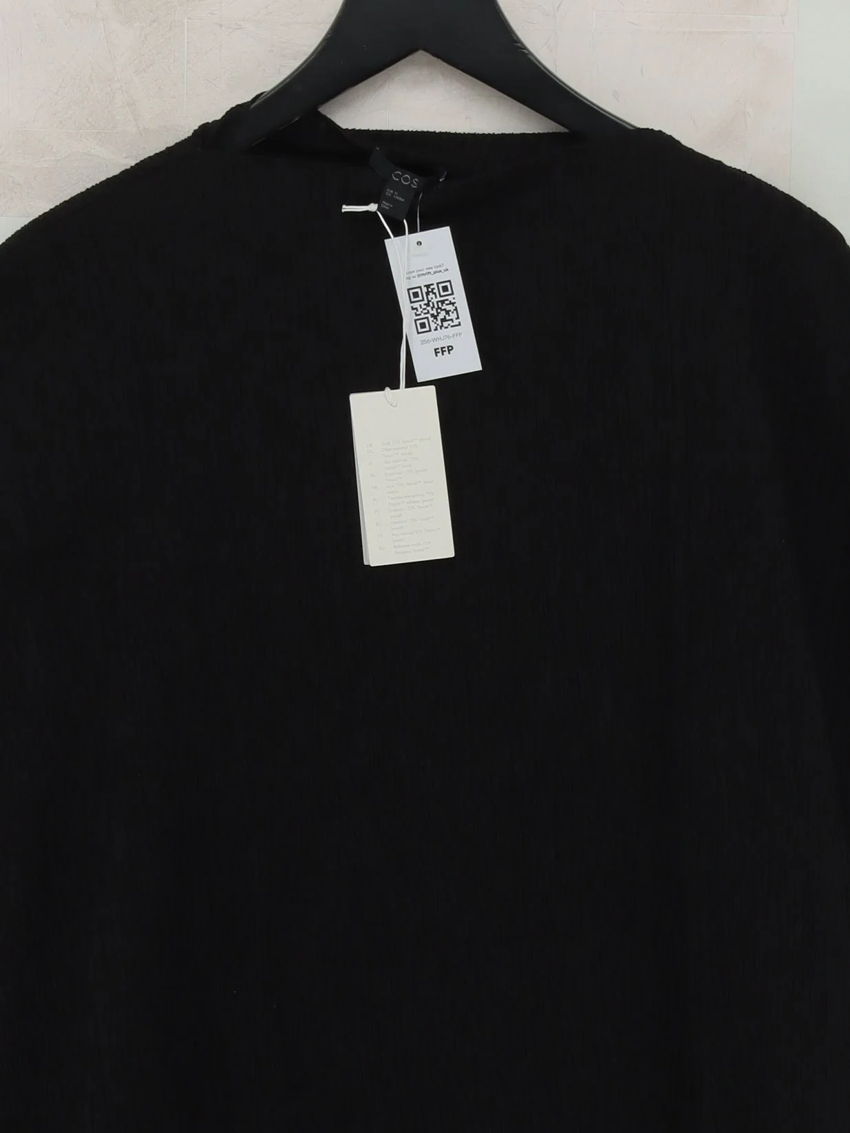 COS T-Shirt Midi Dress M in Black - Image 3