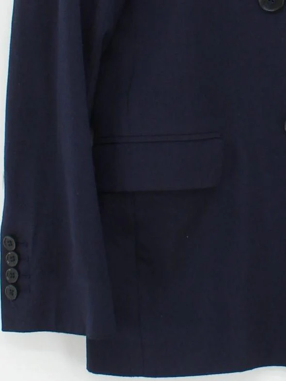 COS Women's Blazer UK 6 Blue Wool with Viscose Overcoat - Image 4