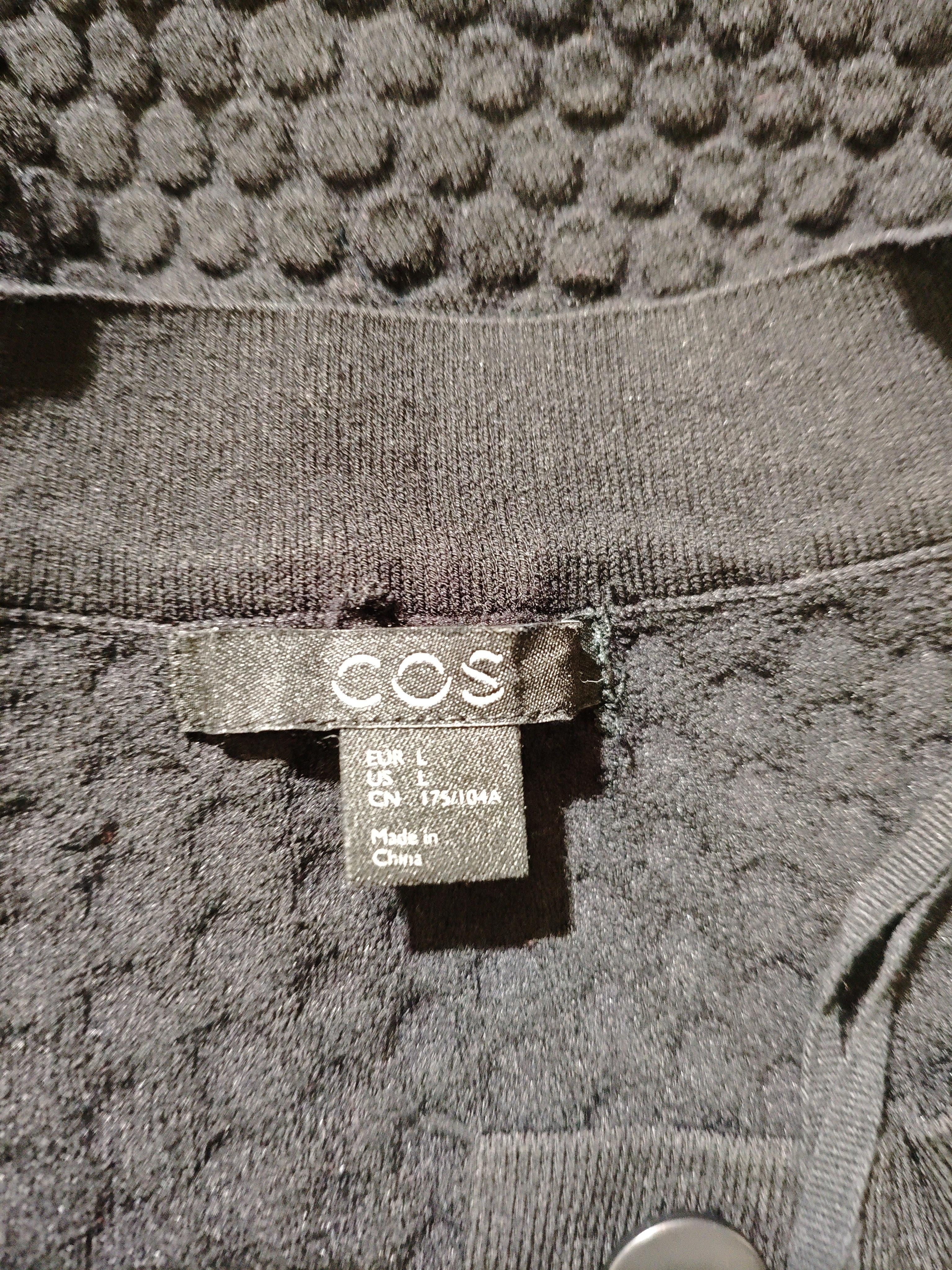 COS Women's Cardigan L Black Polyamide with Viscose Round Neck Cardigan - Image 5